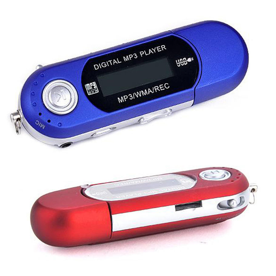 Reproductor Mp3 Grabador De Voz Usb Lcd Rojo - Venta Internacional.