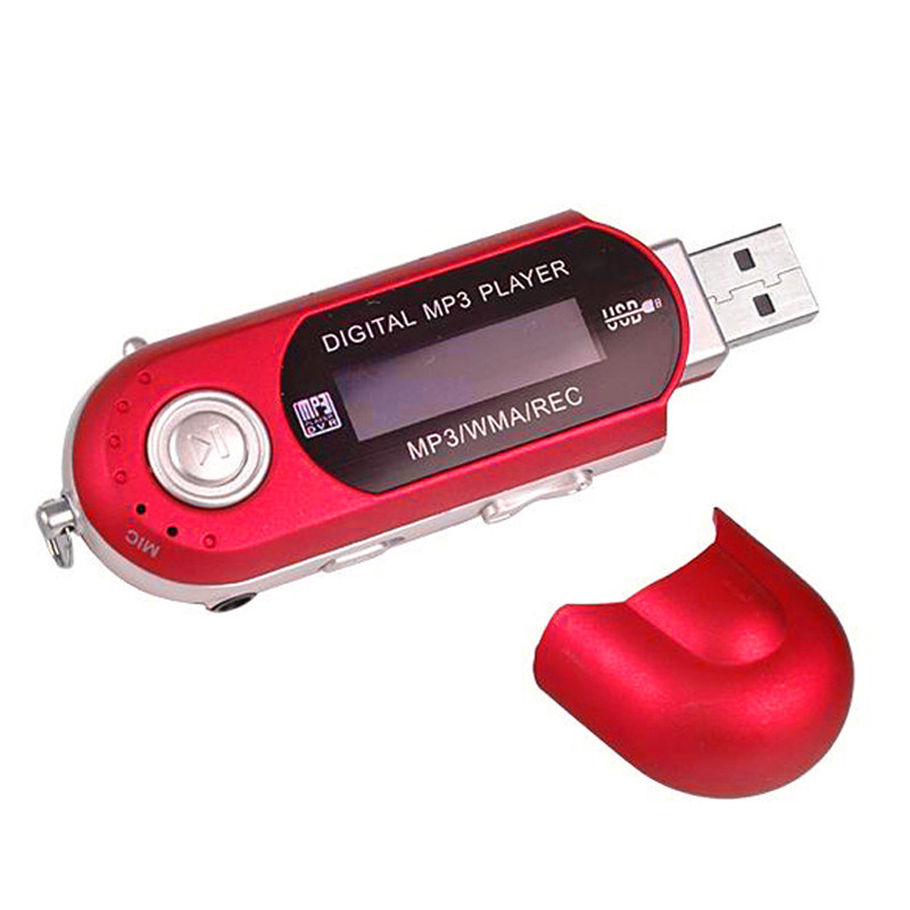 Foto 5 pulgar | Reproductor Mp3 Grabador De Voz Usb Lcd Rojo - Venta Internacional.