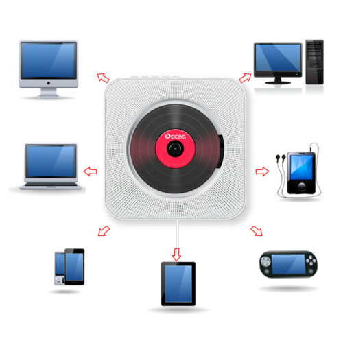 Foto 4 | Reproductor De Cd De Pared, Radio Fm, Bluetooth, Usb, Mp3 - Venta Internacional.