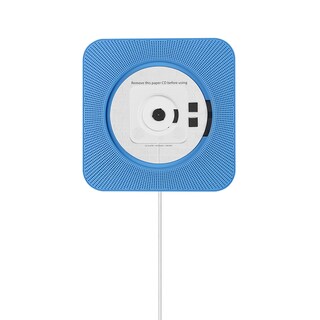Foto 1 | Reproductor De Cd Con Soporte De Pared, Radio Fm, Bluetooth, Usb, Mp3, Azul - Venta Internacional.