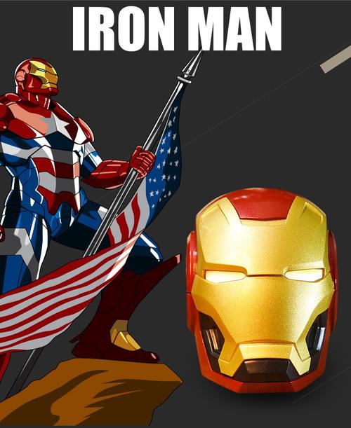 Altavoz Bluetooth Inalámbrico Portátil Modelo Iron Man - Venta Internacional. $708