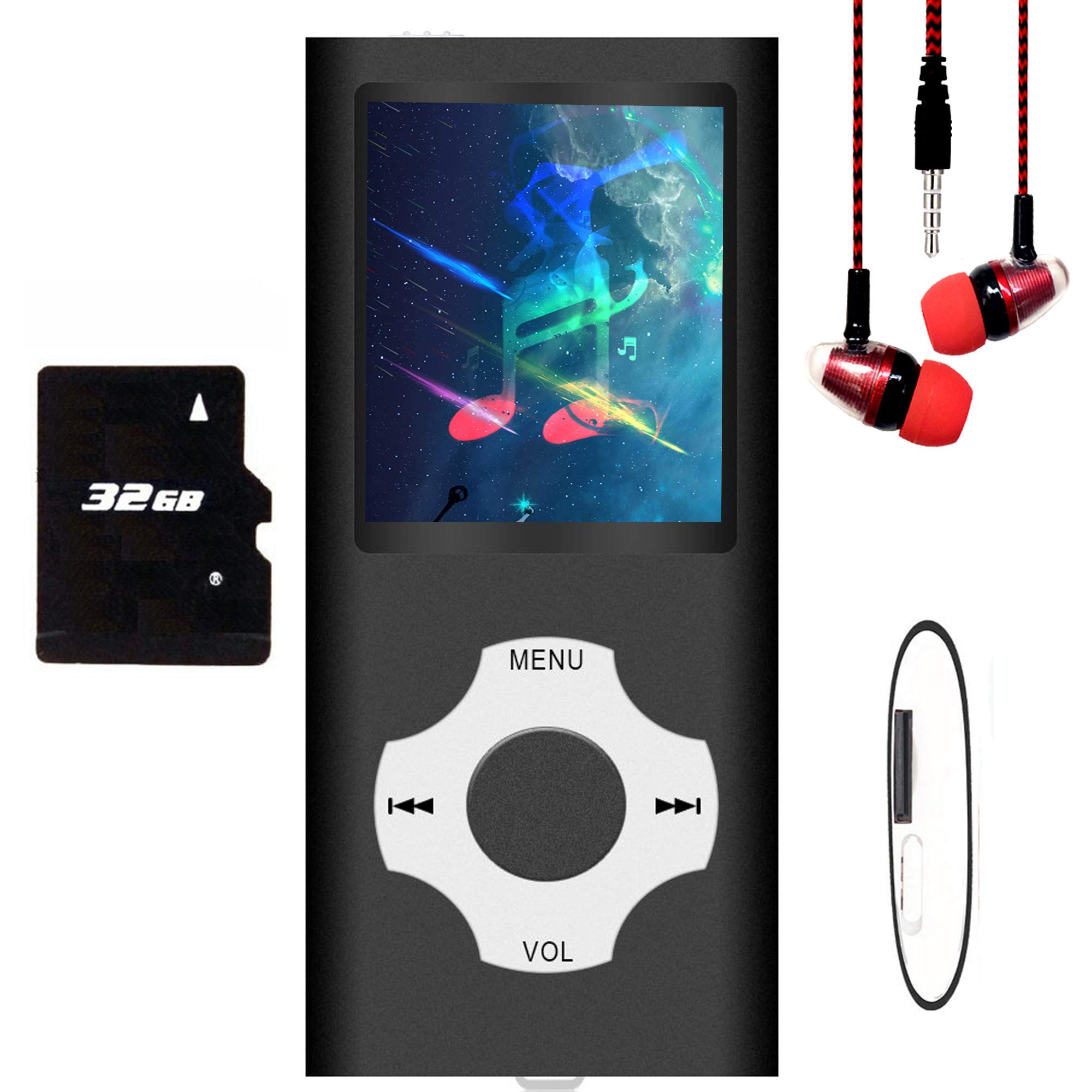 Reproductor Mp3 Hotechs con 32 gb de Memoria LCD y Pantalla Fm de 1.82 " - Venta Internacional