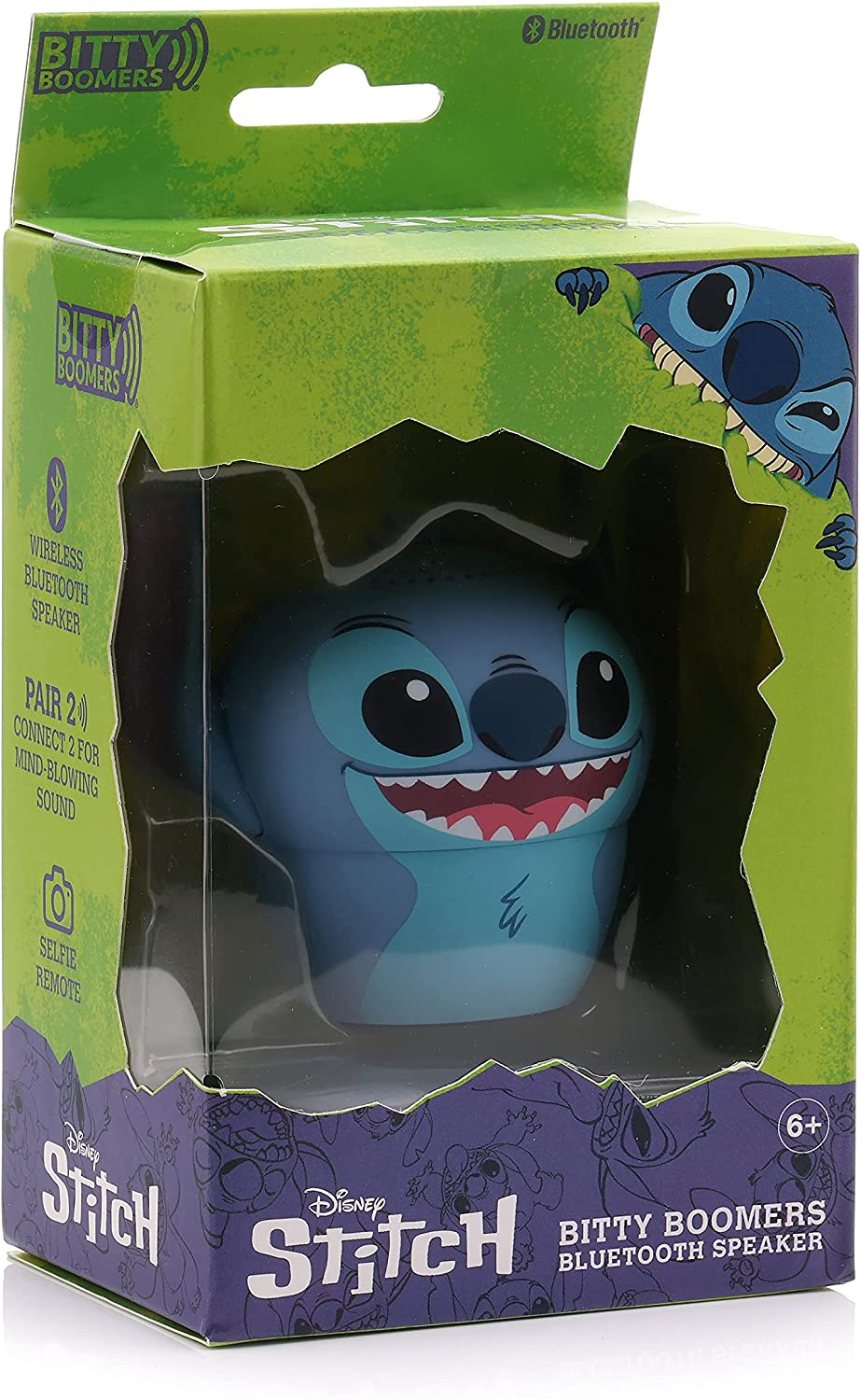 Foto 6 pulgar | Minialtavoz Disney Stitch Azul - Venta Internacional