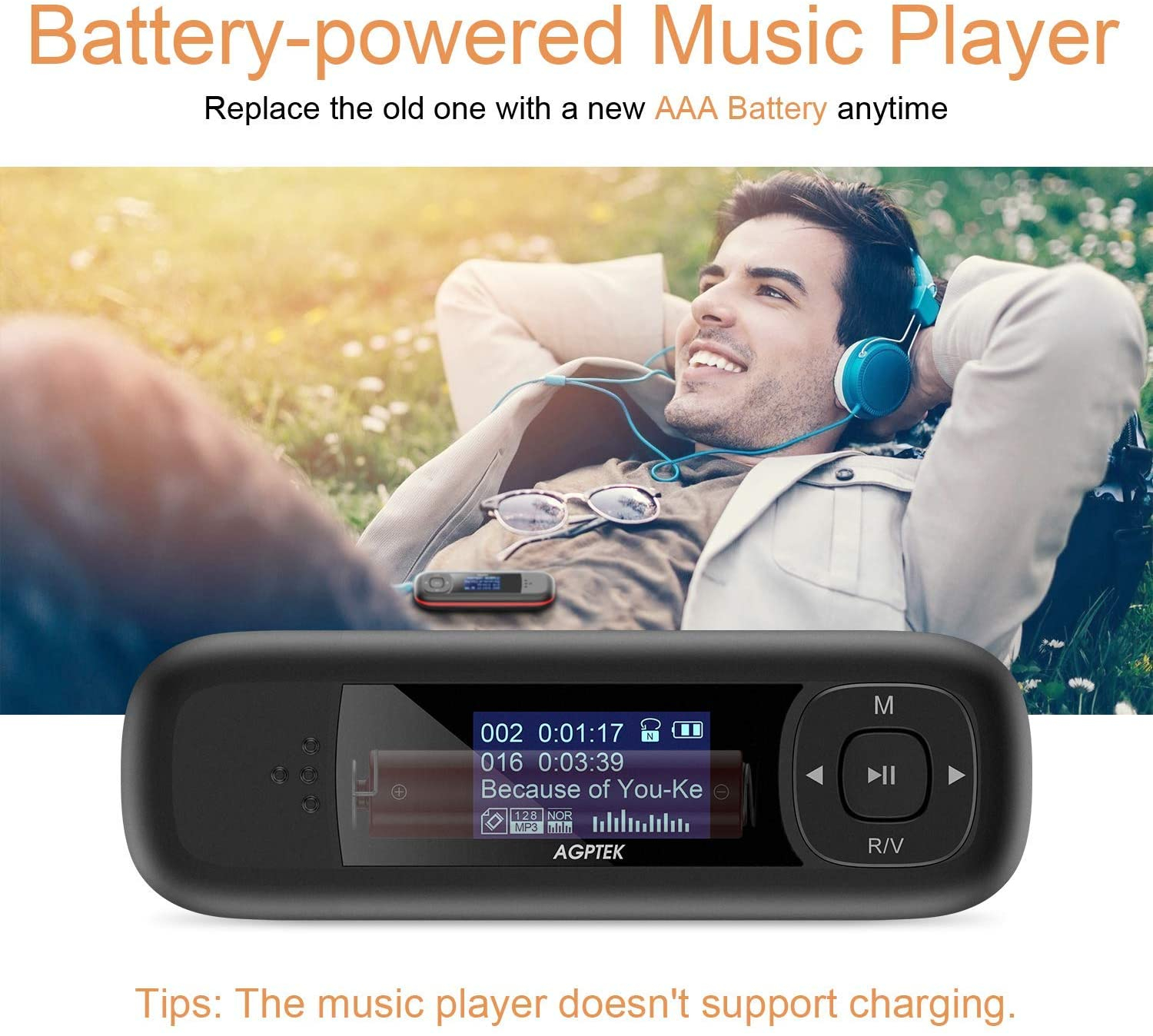 Foto 4 | Reproductor de MP3 U3 AGPtek - Venta Internacional