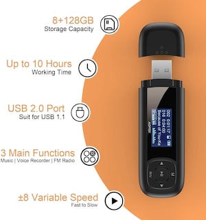 Foto 5 | Reproductor de MP3 U3 AGPtek - Venta Internacional