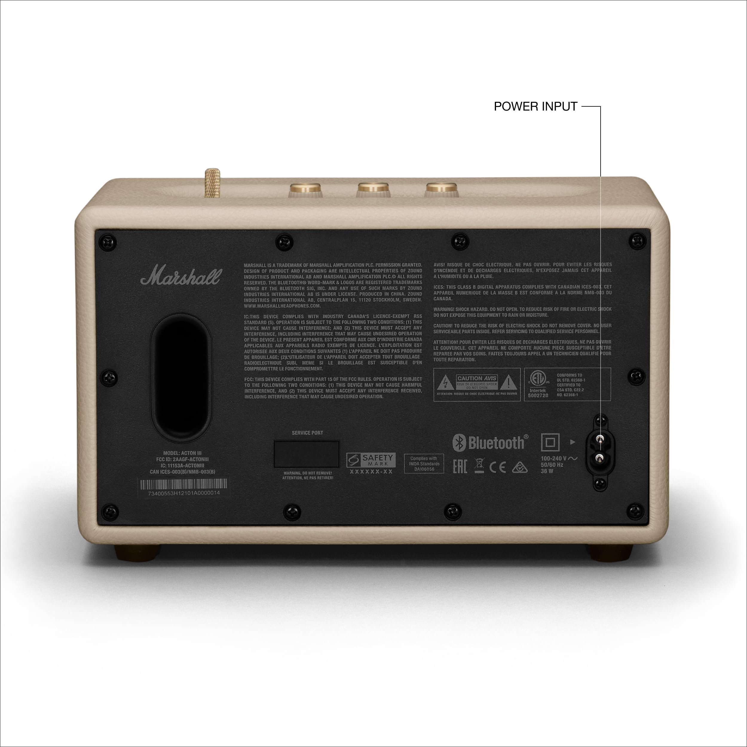 Foto 5 | Altavoz Bluetooth Home Marshall Acton III Crema - Venta Internacional