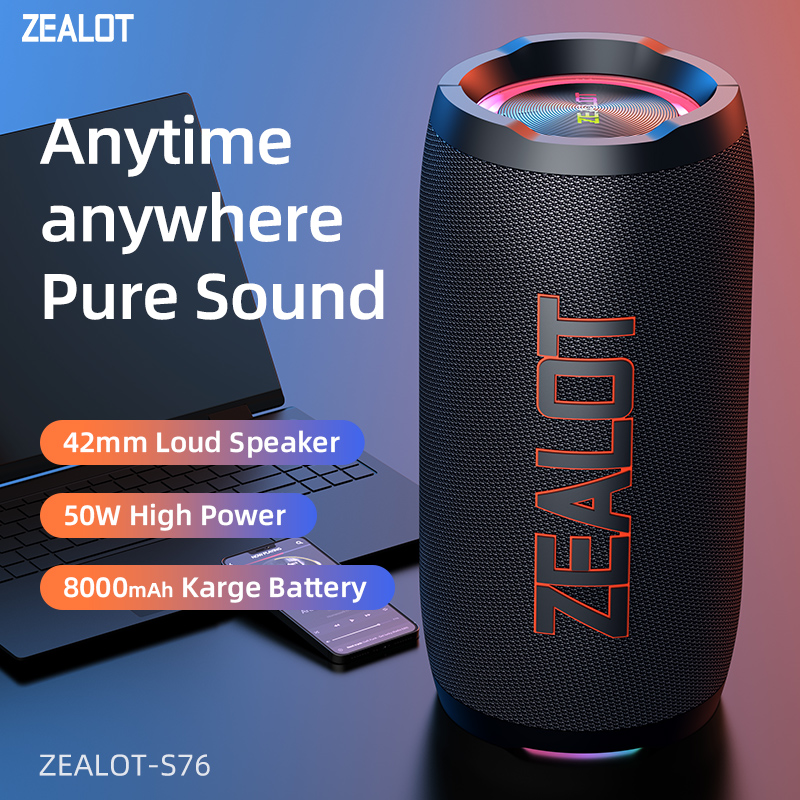 Foto 2 pulgar | Altavoz Bluetooth Zealot S76 50w Portátil - Venta Internacional