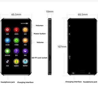 Foto 2 | Reproductor de Música Smart HD MP4 Wifi 16 GB con Sistema Operativo Android 3.97 Pulgadas