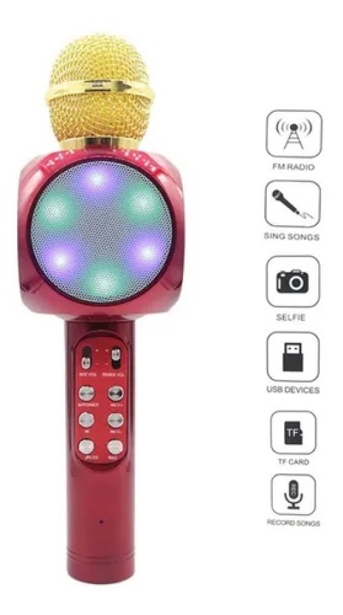 Foto 4 pulgar | Micrófono Inalámbrico De Karaoke con Bluetooth y Radio Fm - Venta Internacional