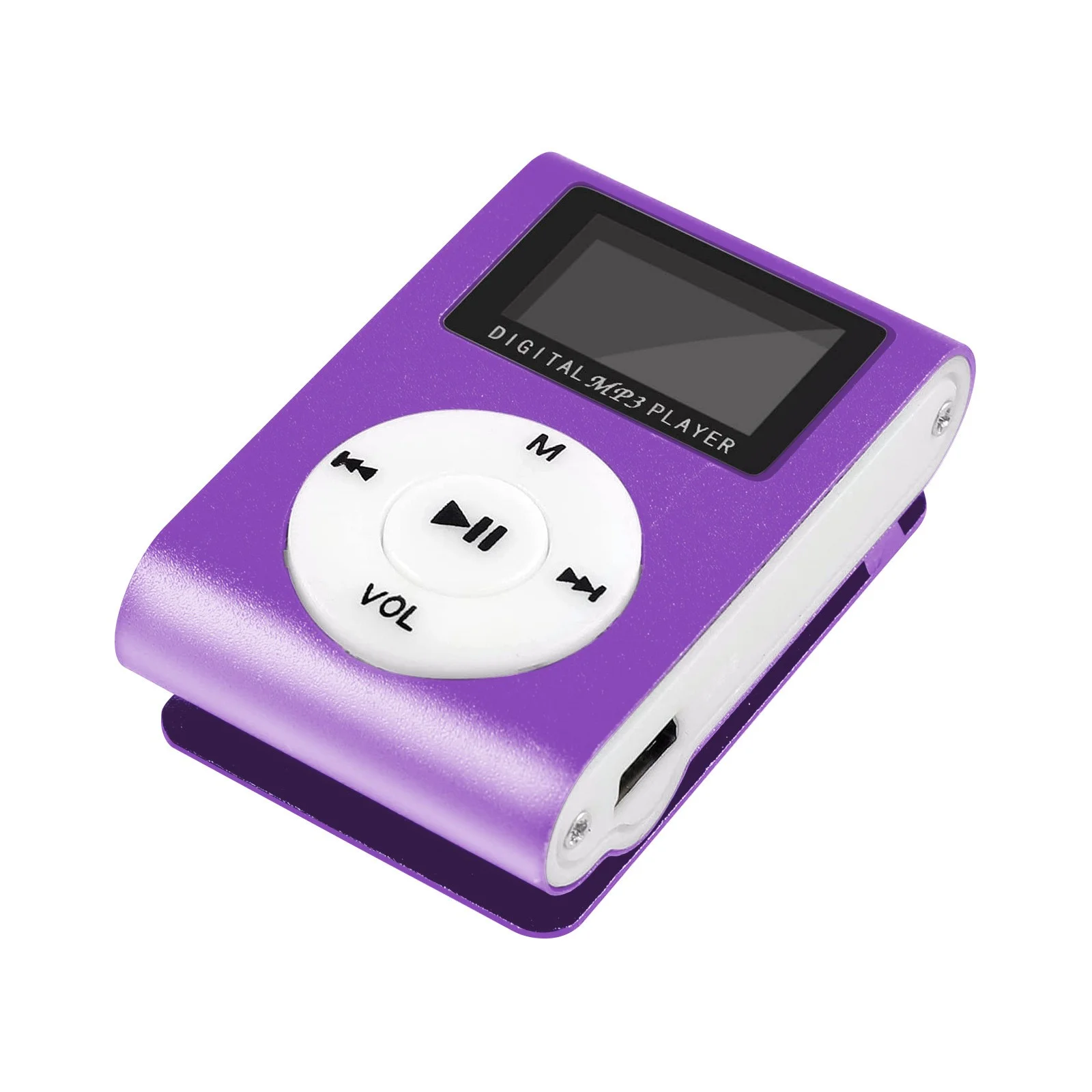 Foto 2 pulgar | Reproductor Mp3 Portátil con Radio Fm y Usb Purple - Venta Internacional