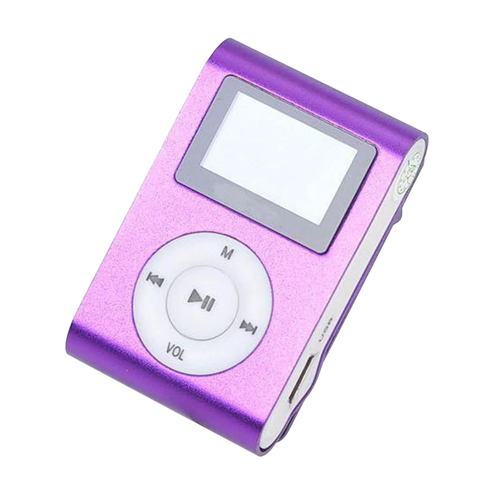 Foto 2 | Reproductor Mp3 Portátil con Radio Fm y Usb Purple - Venta Internacional