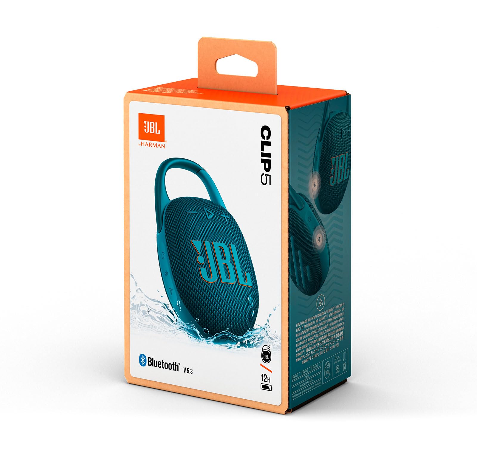 Foto 6 pulgar | Altavoz con Bluetooth Jbl Clip 5 Azul con Funda Protectora - Venta Internacional