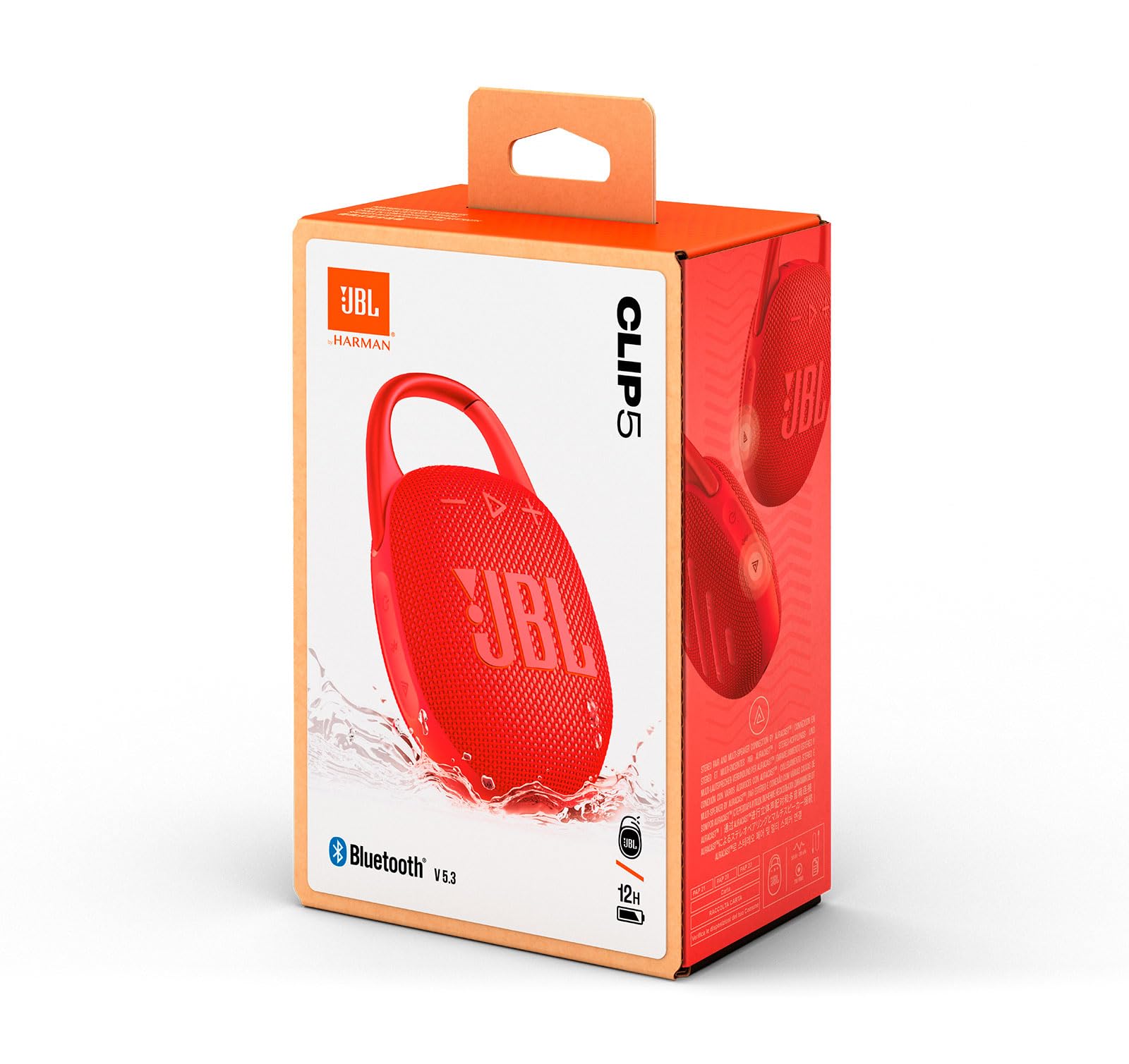 Foto 6 pulgar | Altavoz con Bluetooth Jbl Clip 5 Con Funda Protectora Roja - Venta Internacional