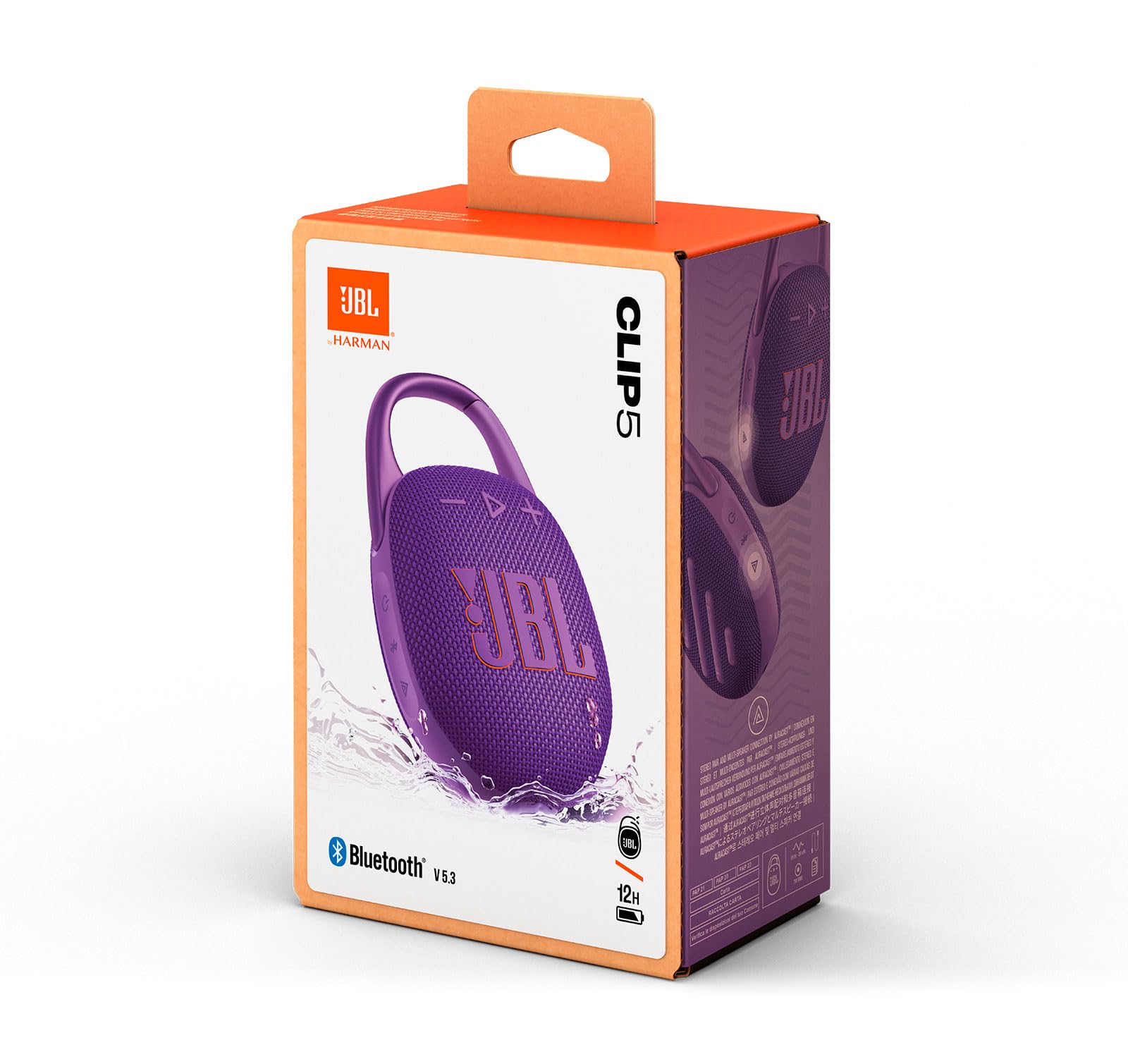 Foto 6 pulgar | Altavoz con Bluetooth Jbl Clip 5 Violeta con Funda Protectora  - Venta Internacional