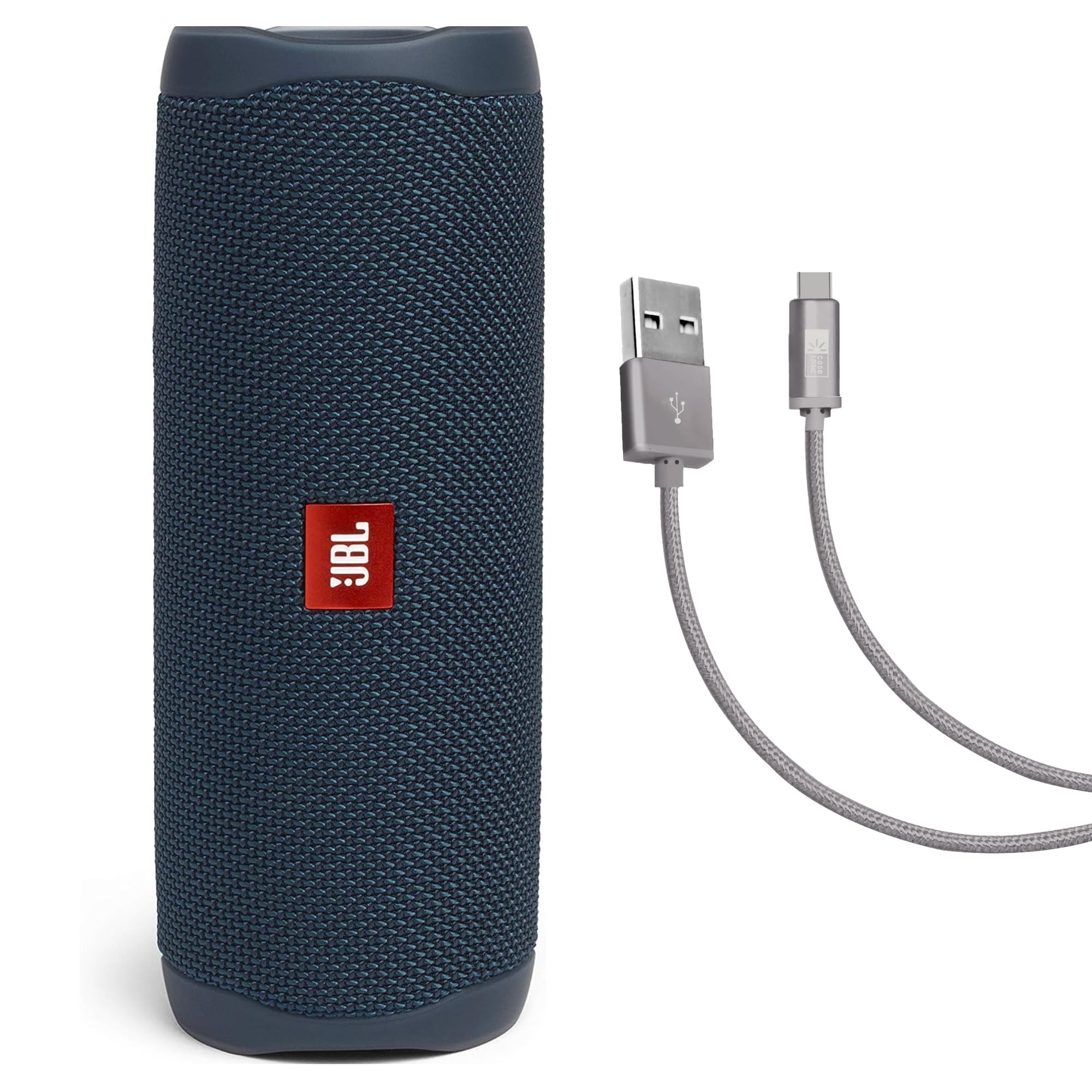 Foto 2 pulgar | Bocina Jbl Flip 5 Teal + Case Logic Trenzado Usb Tipo C Negro - Venta Internacional