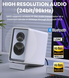 Foto 3 | Altavoces Bluetooth Edifier Qr65 Monitor Activo De Escritorio Blanco - Venta Internacional