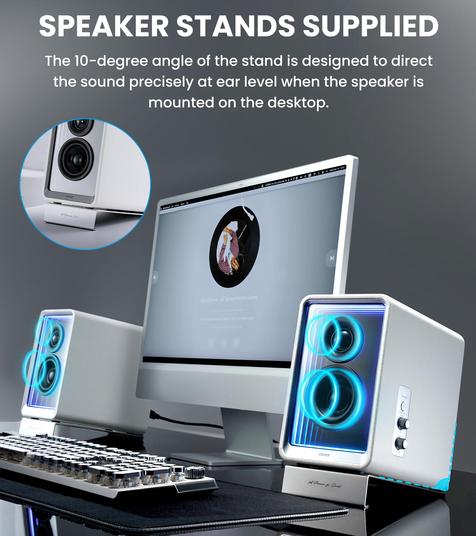 Foto 7 pulgar | Altavoces Bluetooth Edifier Qr65 Monitor Activo De Escritorio Blanco - Venta Internacional