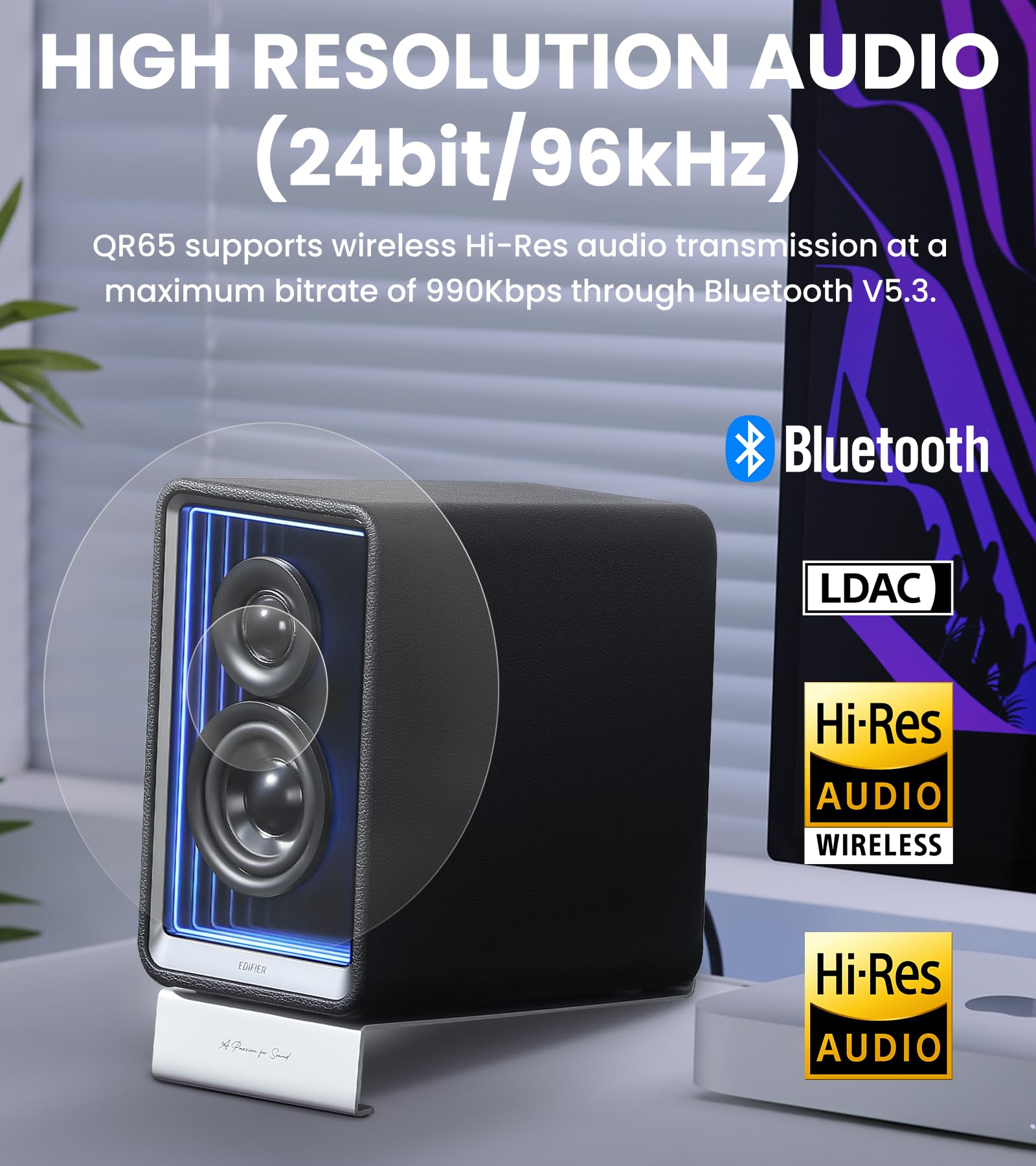 Foto 4 pulgar | Altavoces Bluetooth Edifier Qr65 Monitor Activo de Escritorio - Venta Internacional