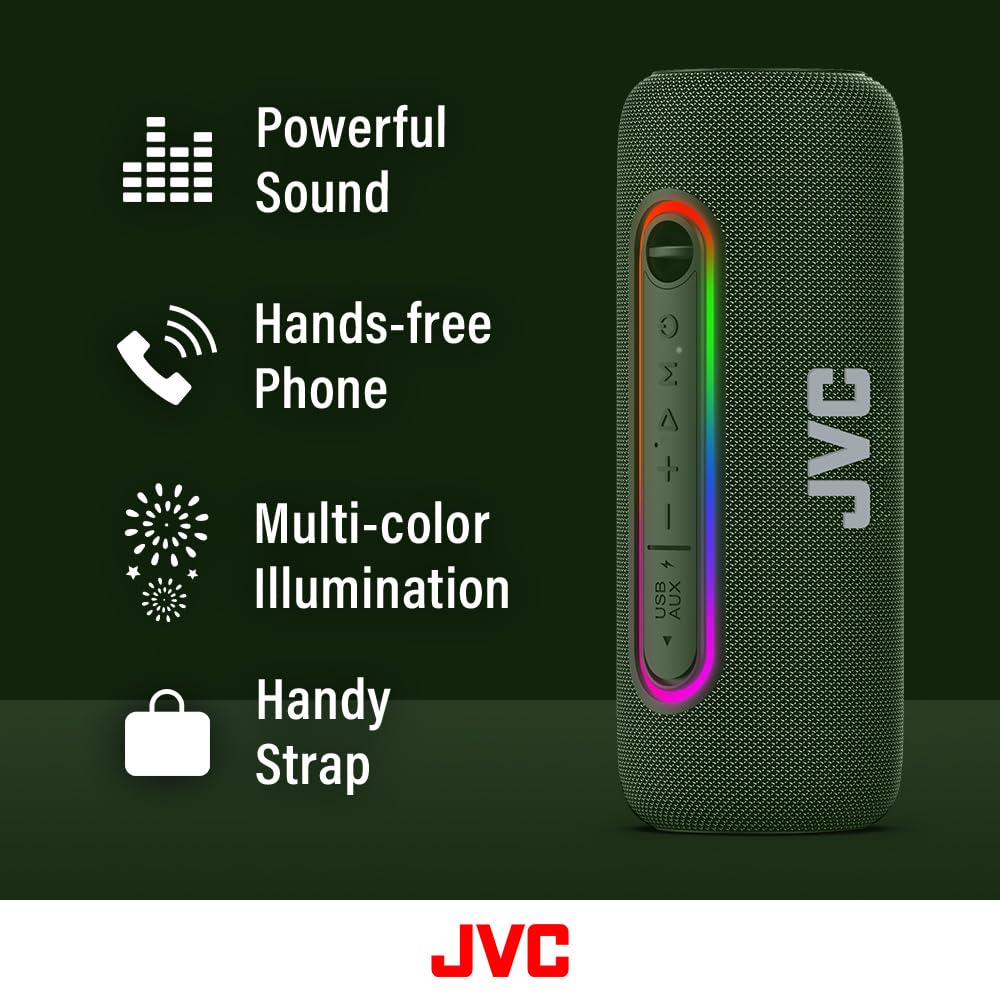 Foto 3 pulgar | Altavoz Inalámbrico Jvc Sppa5btg Con 20 W, Bluetooth 5.0, Tws Green - Venta Internacional.