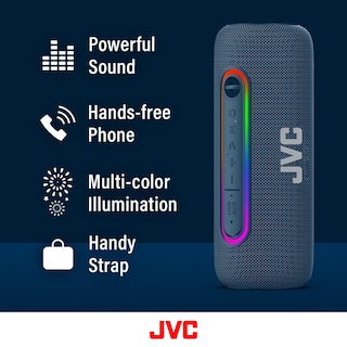 Foto 2 | Altavoz Inalámbrico Jvc Sppa5bta Iluminado De 20 W Con Tws Azul - Venta Internacional.