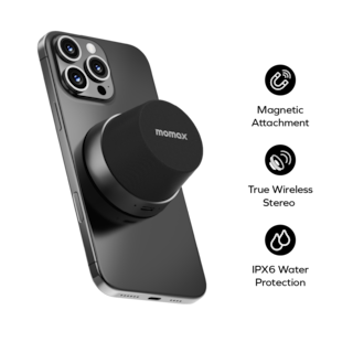 Foto 4 | Altavoz Inalámbrico Portátil True Wireless Momax 1-vibe Go Black - Venta Internacional