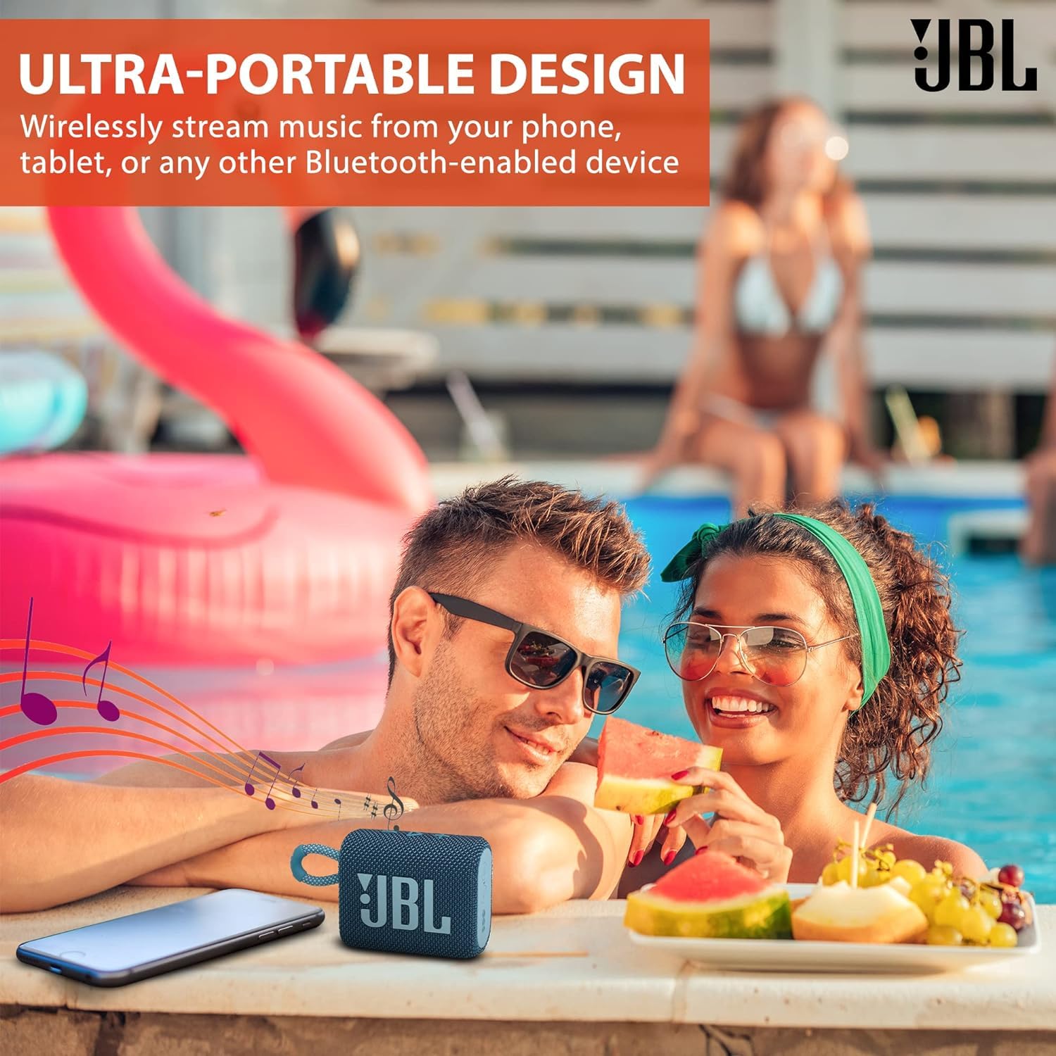 Foto 7 pulgar | Altavoz Bluetooth JBL Go 3 Portátil Impermeable Rojo con Accesorios - Venta Internacional