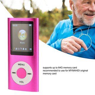 Foto 3 | Reproductor MP3 Ashata con Bluetooth LCD de 1,8 Pulgadas 64 GB - Venta Internacional