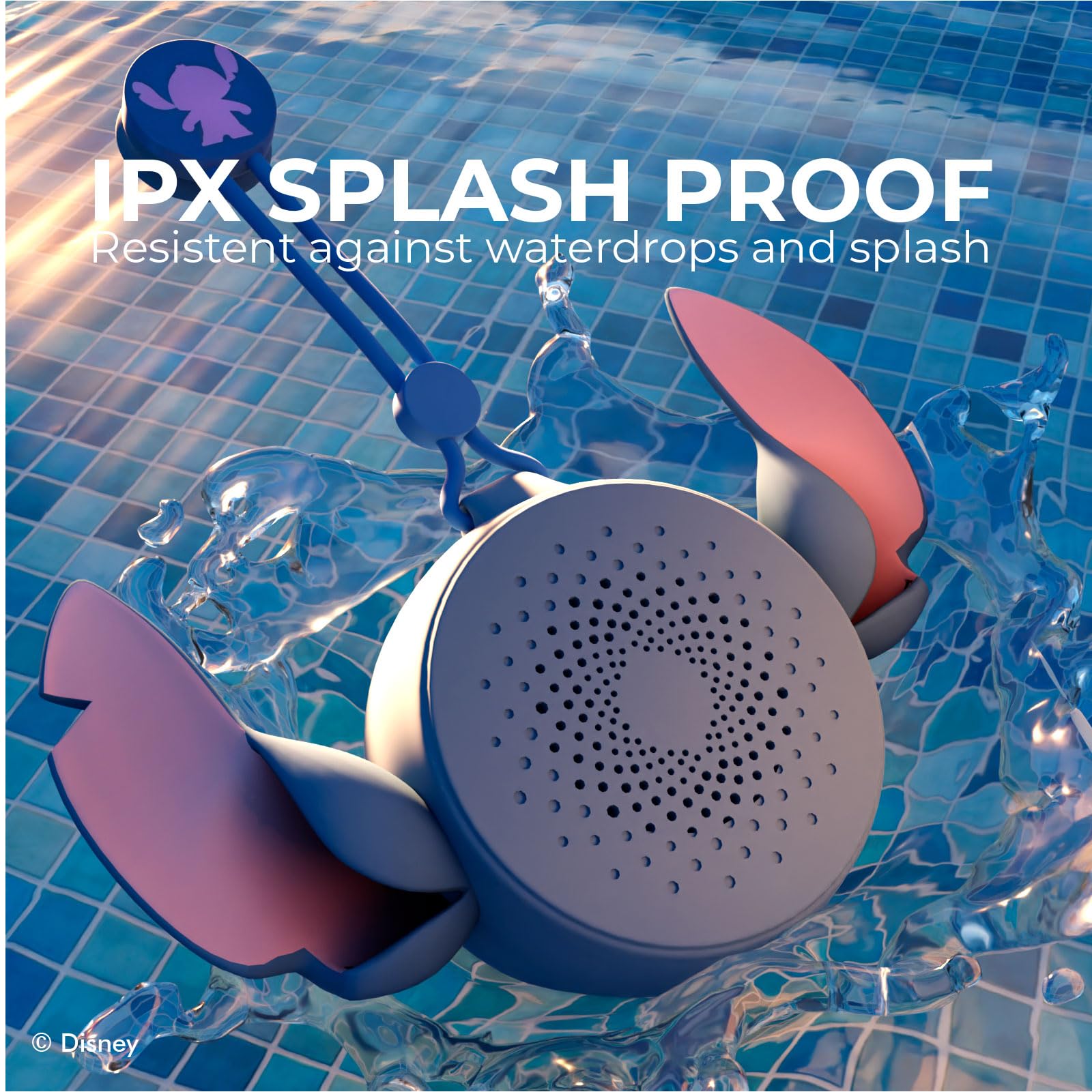 Foto 4 pulgar | Altavoz Bluetooth Para Ducha Ijoy Disney Lilo And Stitch Ipx4 - Venta Internacional.