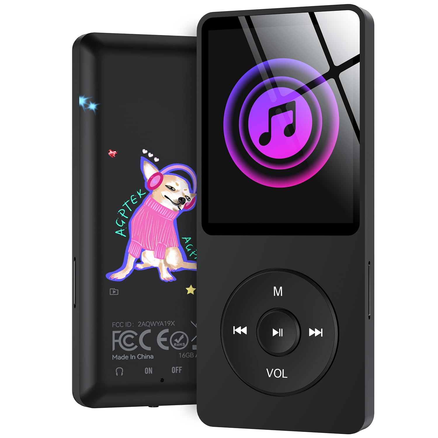 Foto 2 pulgar | Reproductor Mp3 Agptek A02s 16gb 70h Reproducción - Venta Internacional