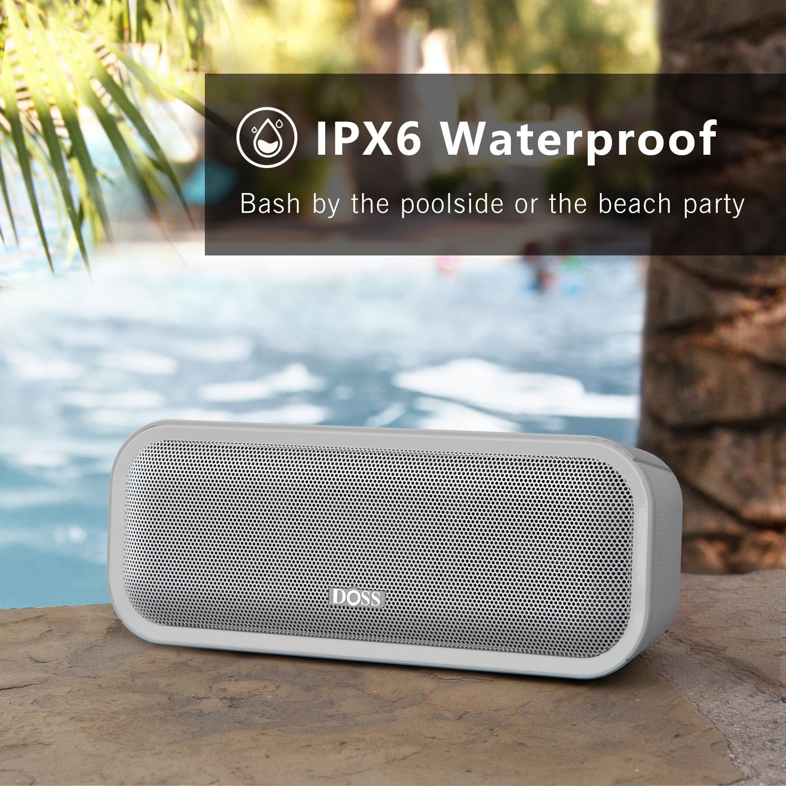 Foto 6 pulgar | Altavoz Bluetooth Doss Soundbox Pro+ 24w Ipx6 15hrs Gris - Venta Internacional.