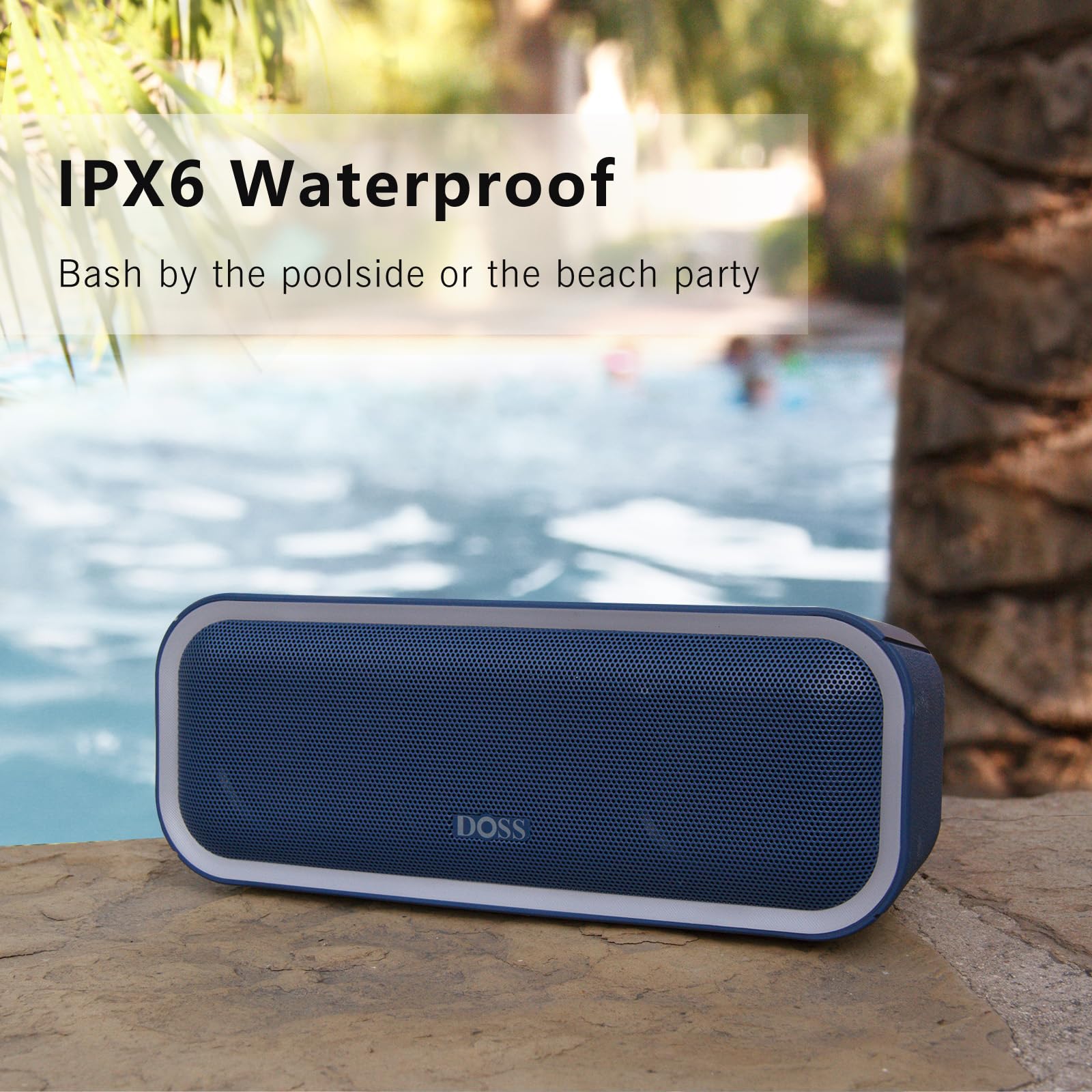 Foto 6 pulgar | Altavoz Bluetooth Doss Soundbox Pro+ 24w Ipx6 Impermeable Azul - Venta Internacional.