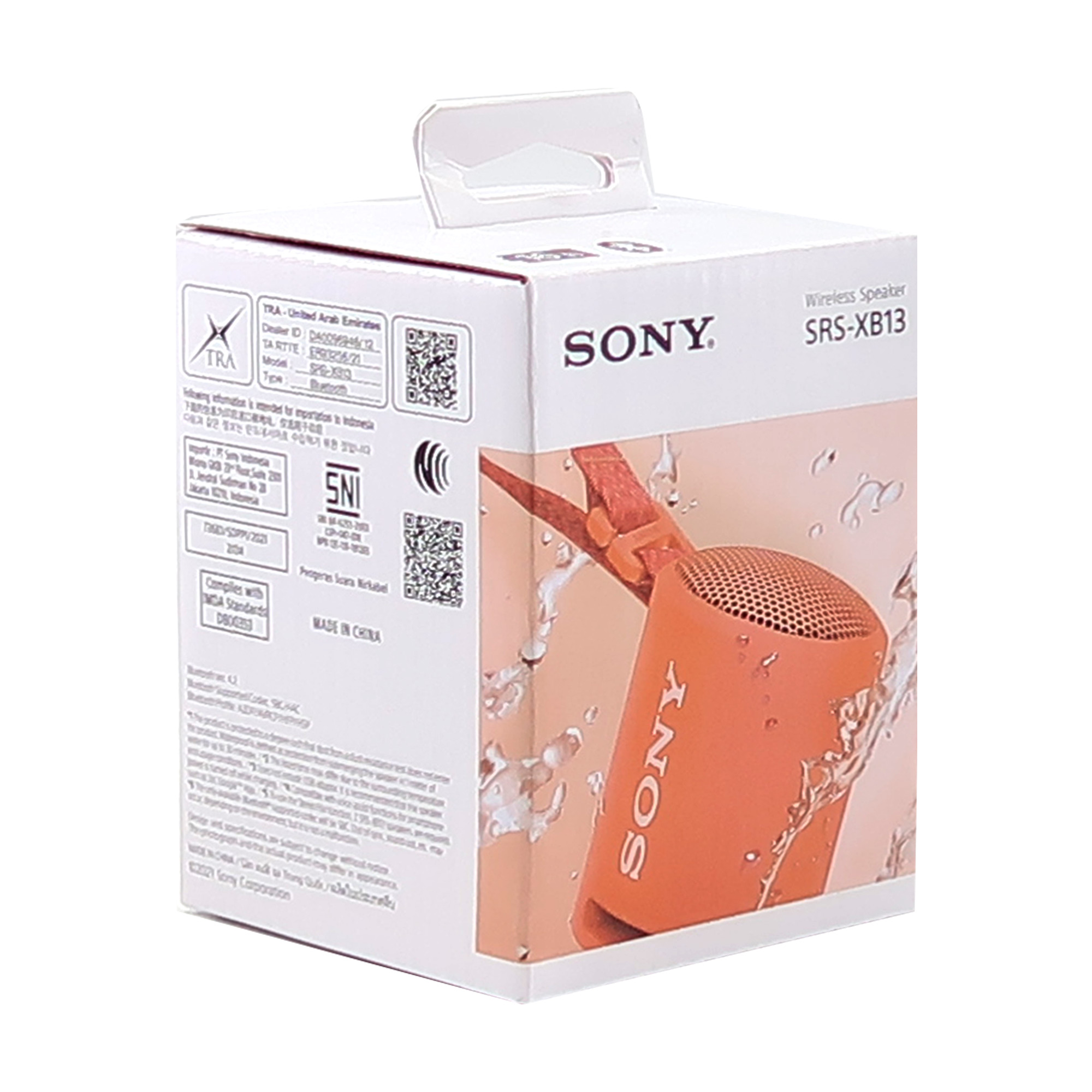 Foto 3 | Altavoz Sony Srsxb13 Extra Bass Portátil Resistente Al Agua Coral - Venta Internacional.