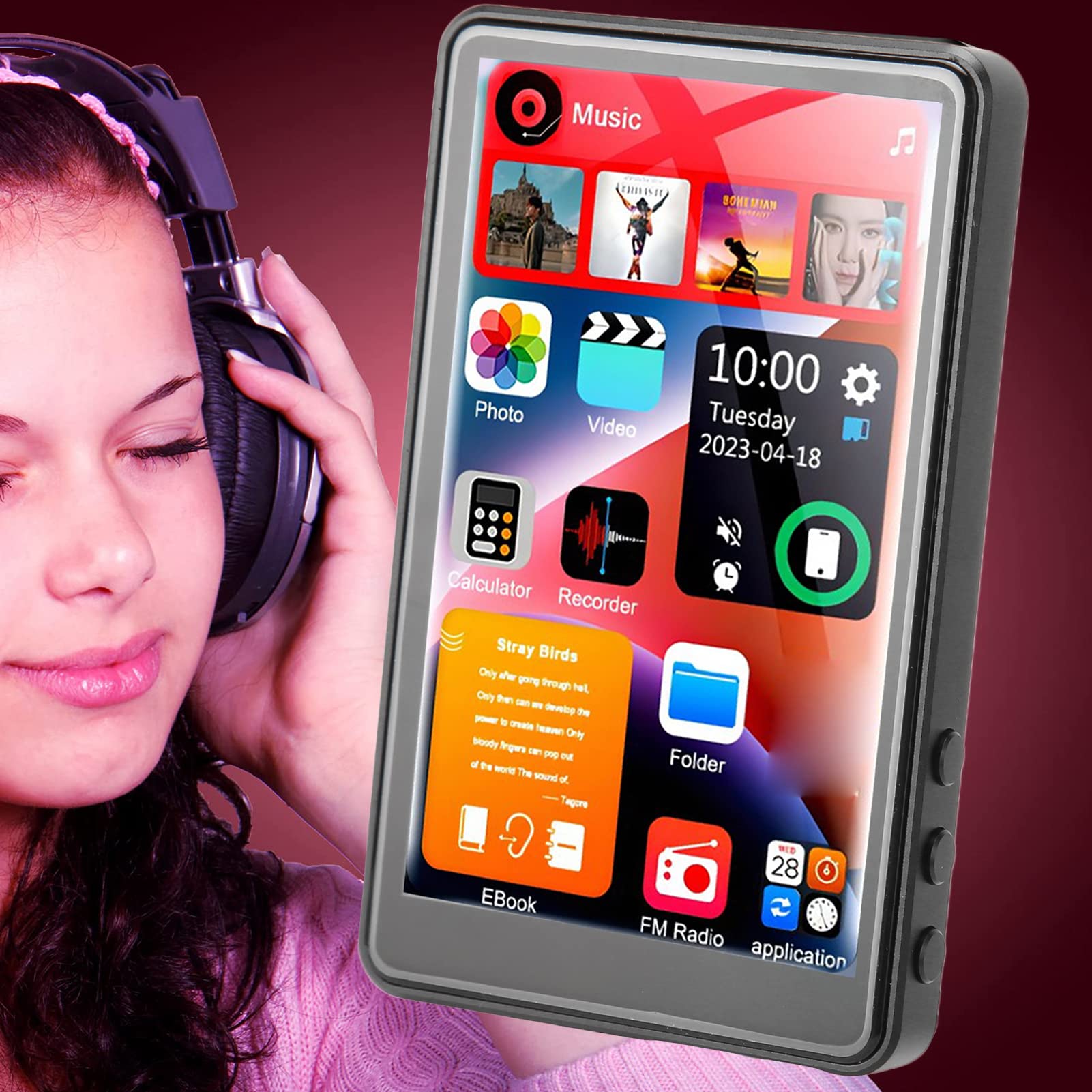 Foto 2 | Reproductor Mp3 Yoidesu X20 Bluetooth 4.0 4.0 Con Pantalla Táctil De 16 Gb - Venta Internacional.