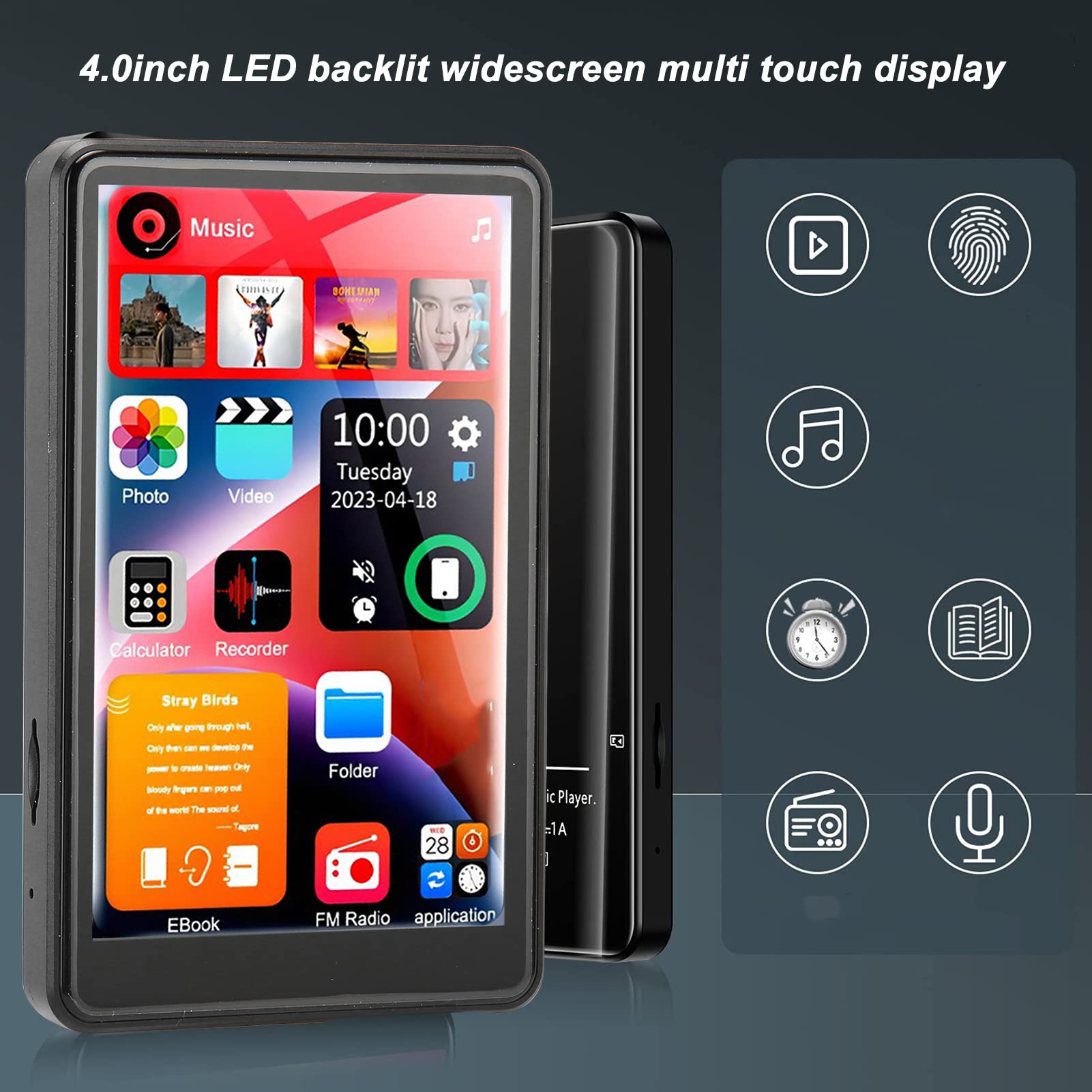 Foto 7 pulgar | Reproductor Mp3 Yoidesu X20 Bluetooth 4.0 4.0 Con Pantalla Táctil De 16 Gb - Venta Internacional.