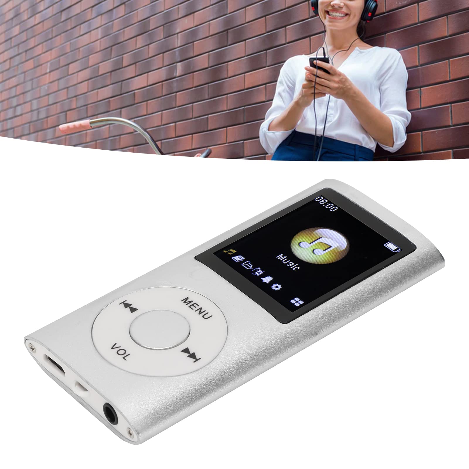 Foto 3 | Reproductor Mp3 Estink Mini Portable Lossless Sound 64gb Plateado - Venta Internacional.