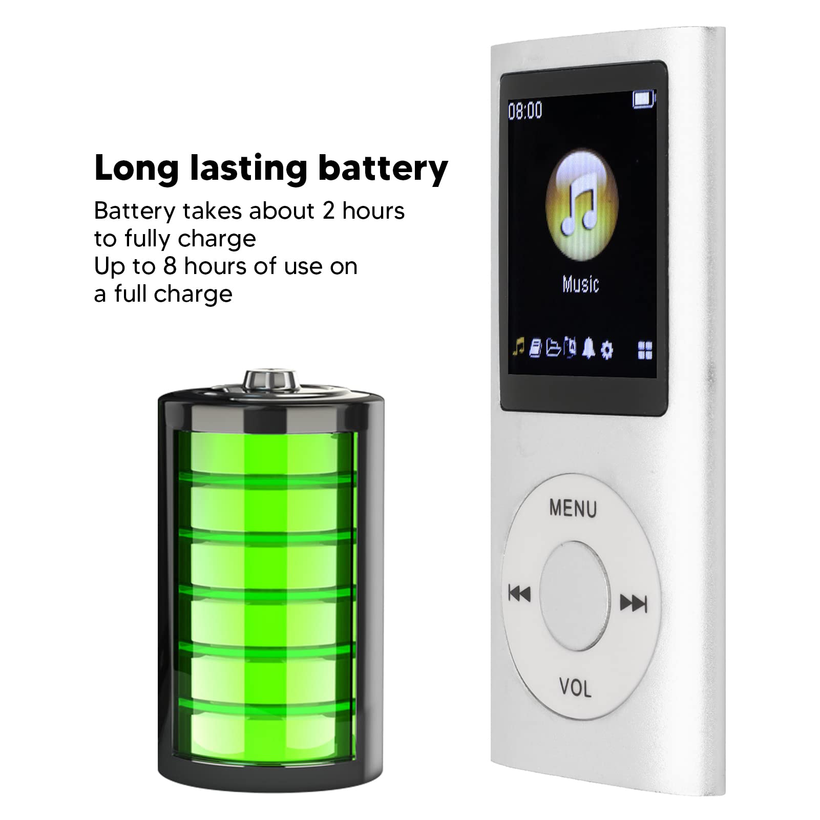 Foto 7 pulgar | Reproductor Mp3 Estink Mini Portable Lossless Sound 64gb Plateado - Venta Internacional.