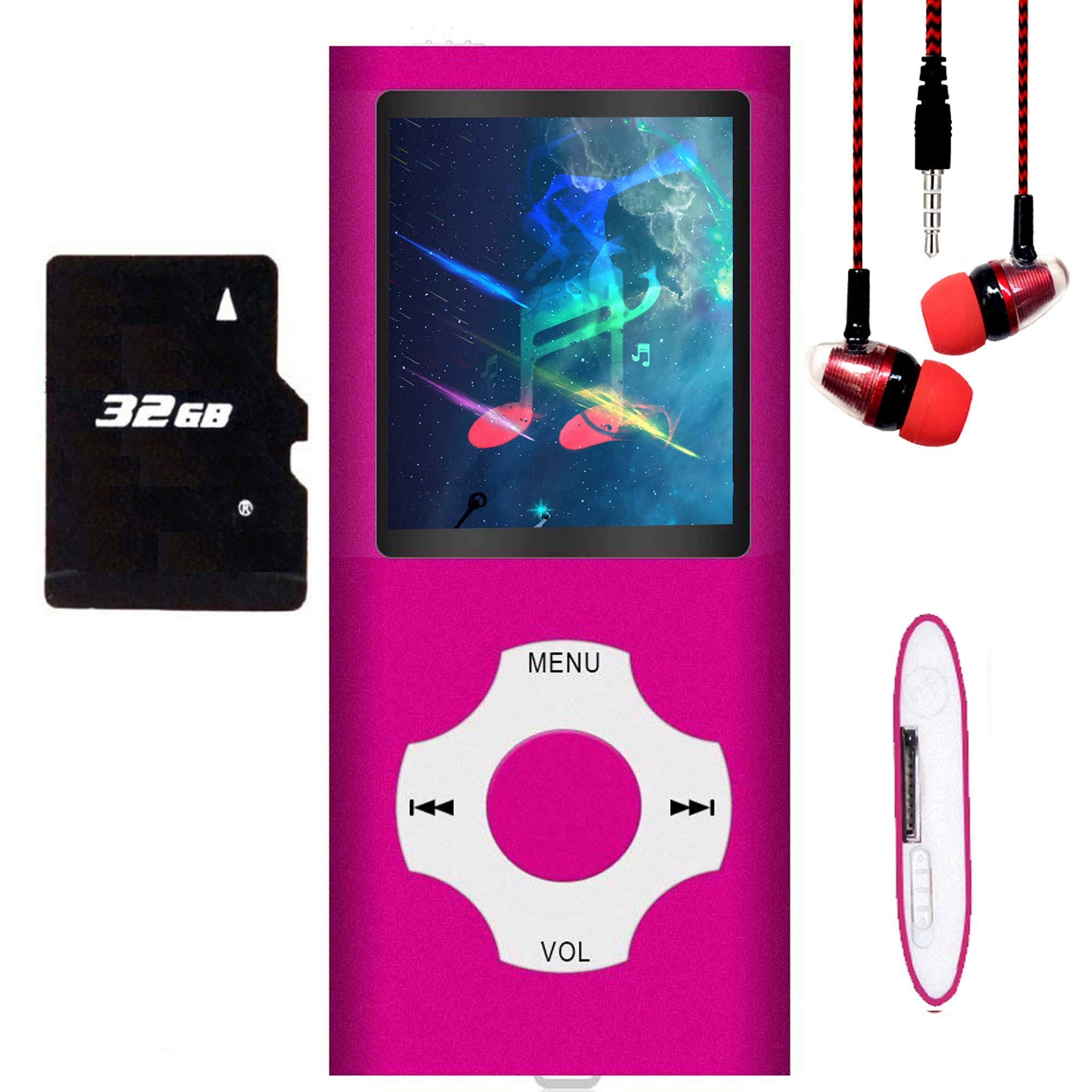 Foto 2 pulgar | Reproductor Mp3 Hotechs Con 32 Gb De Memoria Lcd Y Pantalla Fm De 1,82 Pulgadas - Venta Internacional.
