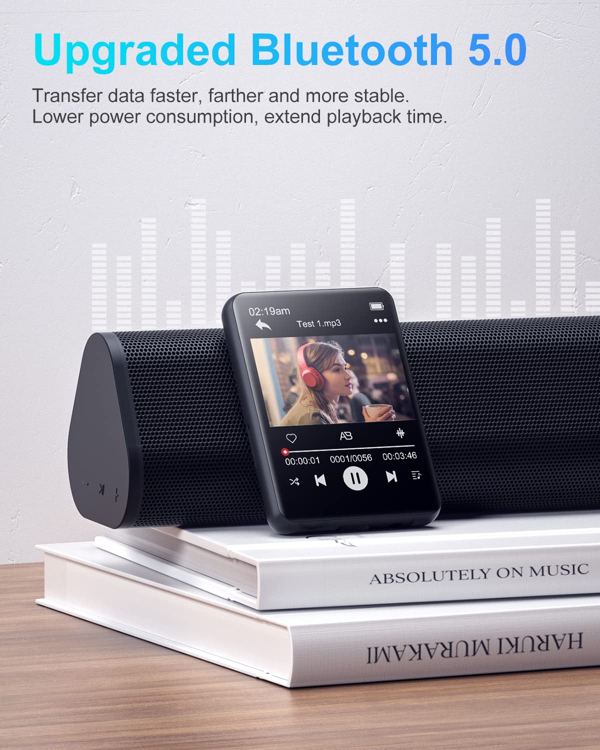 Foto 2 | Reproductor Mp3 Jolike De 64 Gb Con Bluetooth, Pantalla Táctil Completa De 2.4 Pulgadas - Venta Internacional.