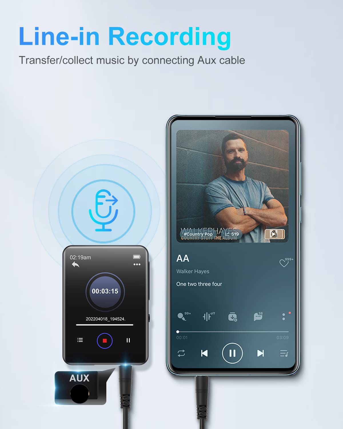 Foto 5 pulgar | Reproductor Mp3 Jolike De 64 Gb Con Bluetooth, Pantalla Táctil Completa De 2.4 Pulgadas - Venta Internacional.