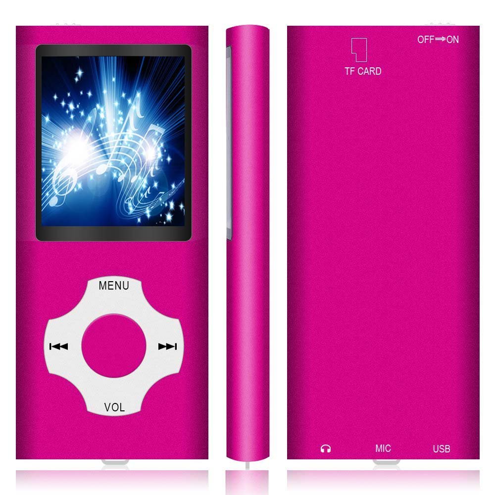 Foto 3 pulgar | Reproductor Mp3 Hotechs Shine Pink De 32 Gb De Memoria Con Radio Fm Y Grabación De Voz - Venta Internacional.