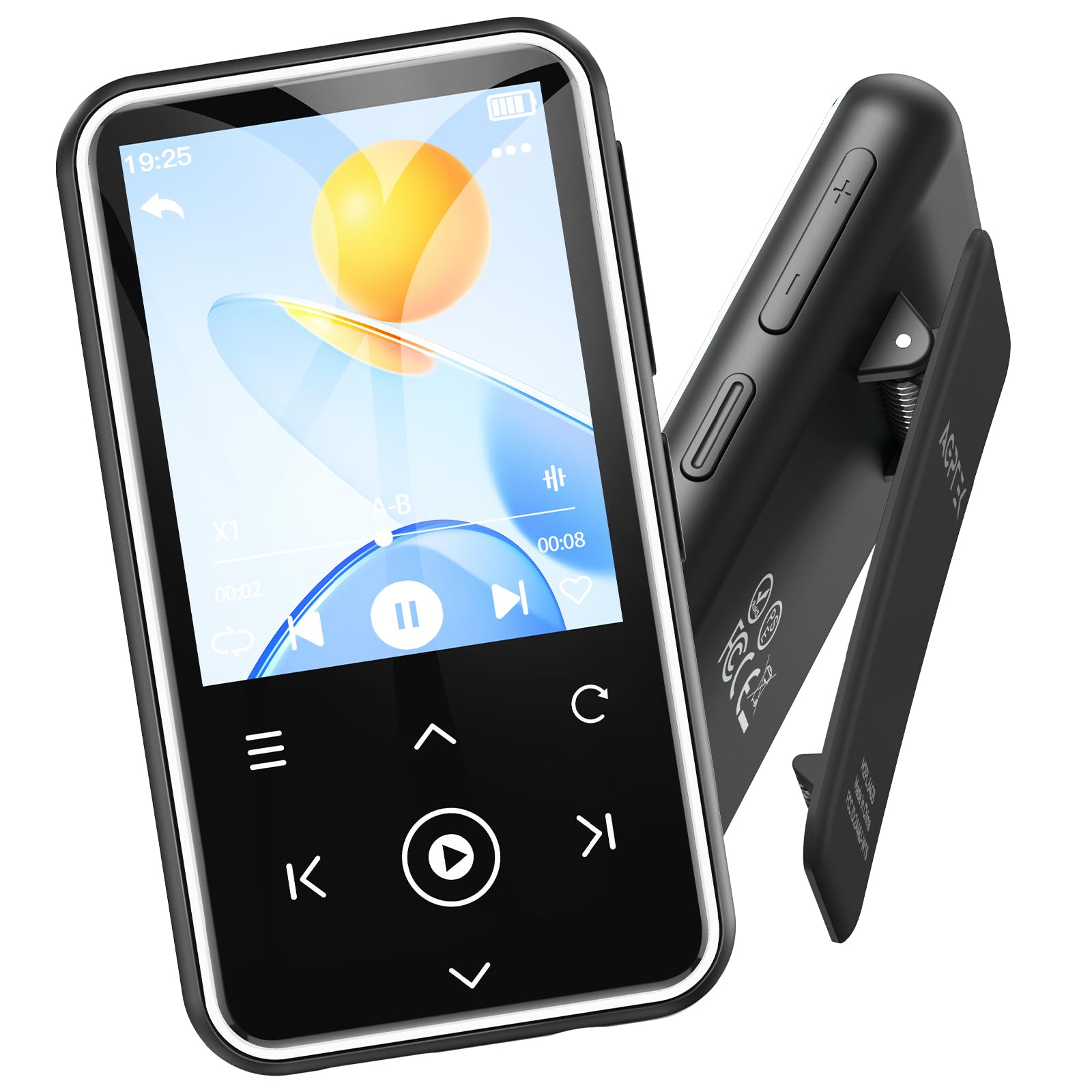 Foto 1 | Reproductor Mp3 Agptek M2 De 64 Gb Con Clip, Bluetooth 5.3 De 1,8 Pulgadas, Blanco - Venta Internacional.