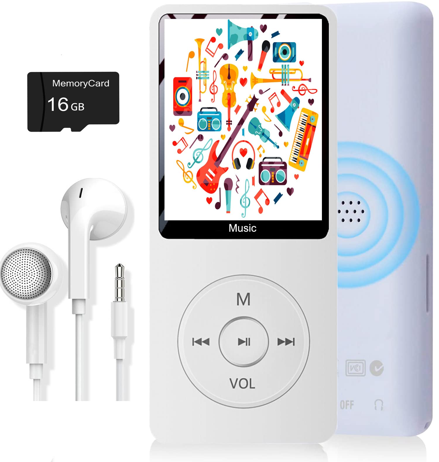 Foto 2 pulgar | Reproductor Mp3 Dyzeryk Con Tarjeta Micro Sd De 16 Gb Y Pantalla De 1,8 Pulgadas - Venta Internacional.