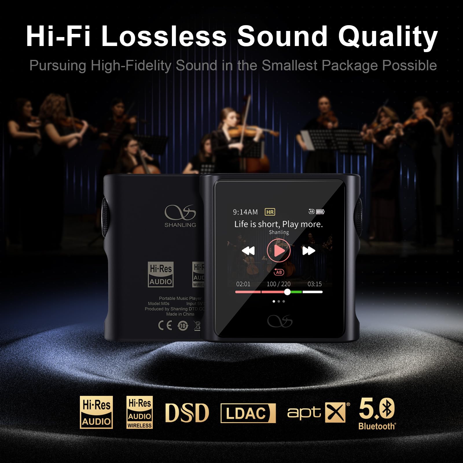 Foto 3 | Reproductor Mp3 Shanling M0s Bluetooth Hi-fi Batería De 10 H Sin Pérdidas - Venta Internacional.