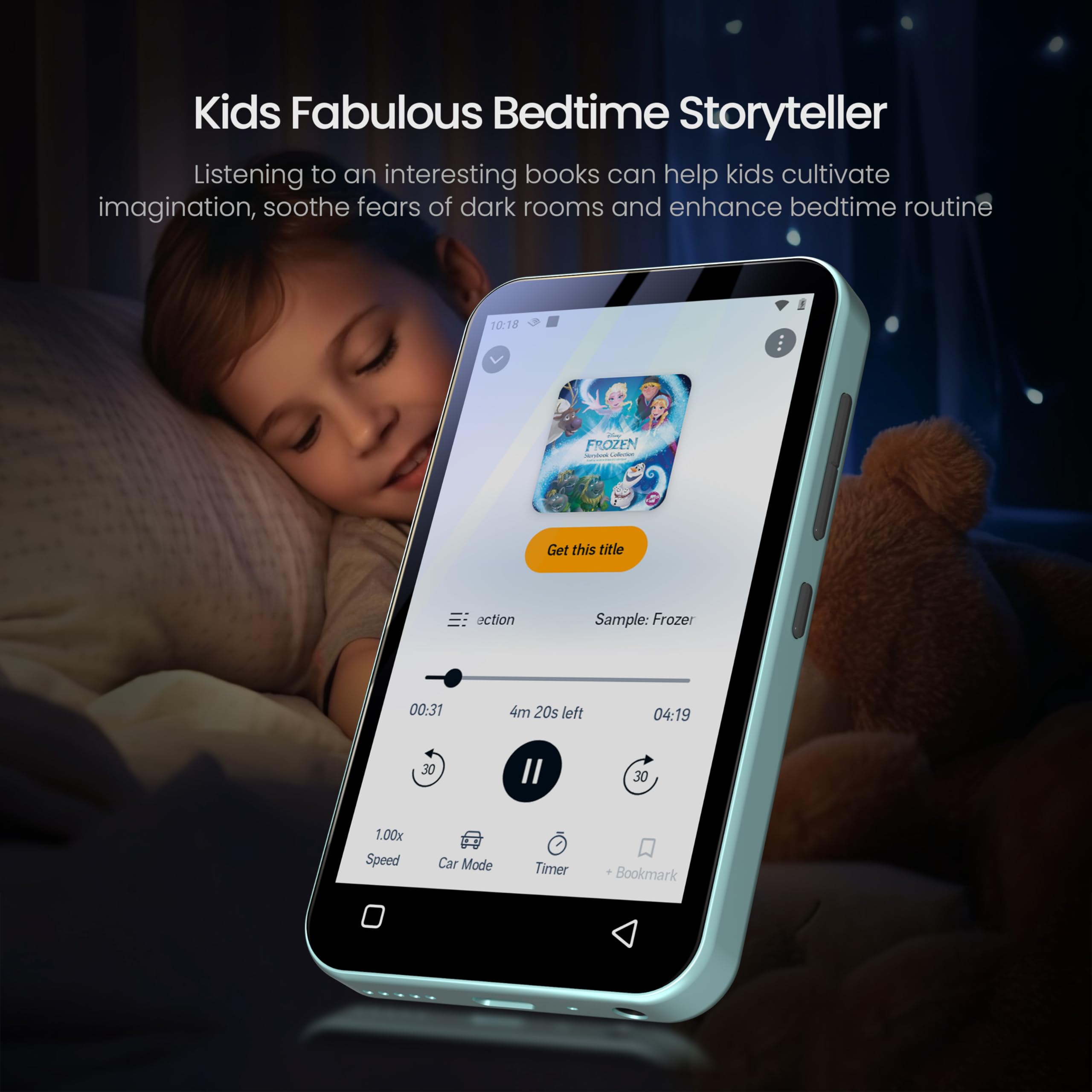 Foto 5 | Reproductor Mp3 Timmkoo 80 Gb Para Niños Con Bluetooth, Spotify 1 Tb, Verde Azulado - Venta Internacional.