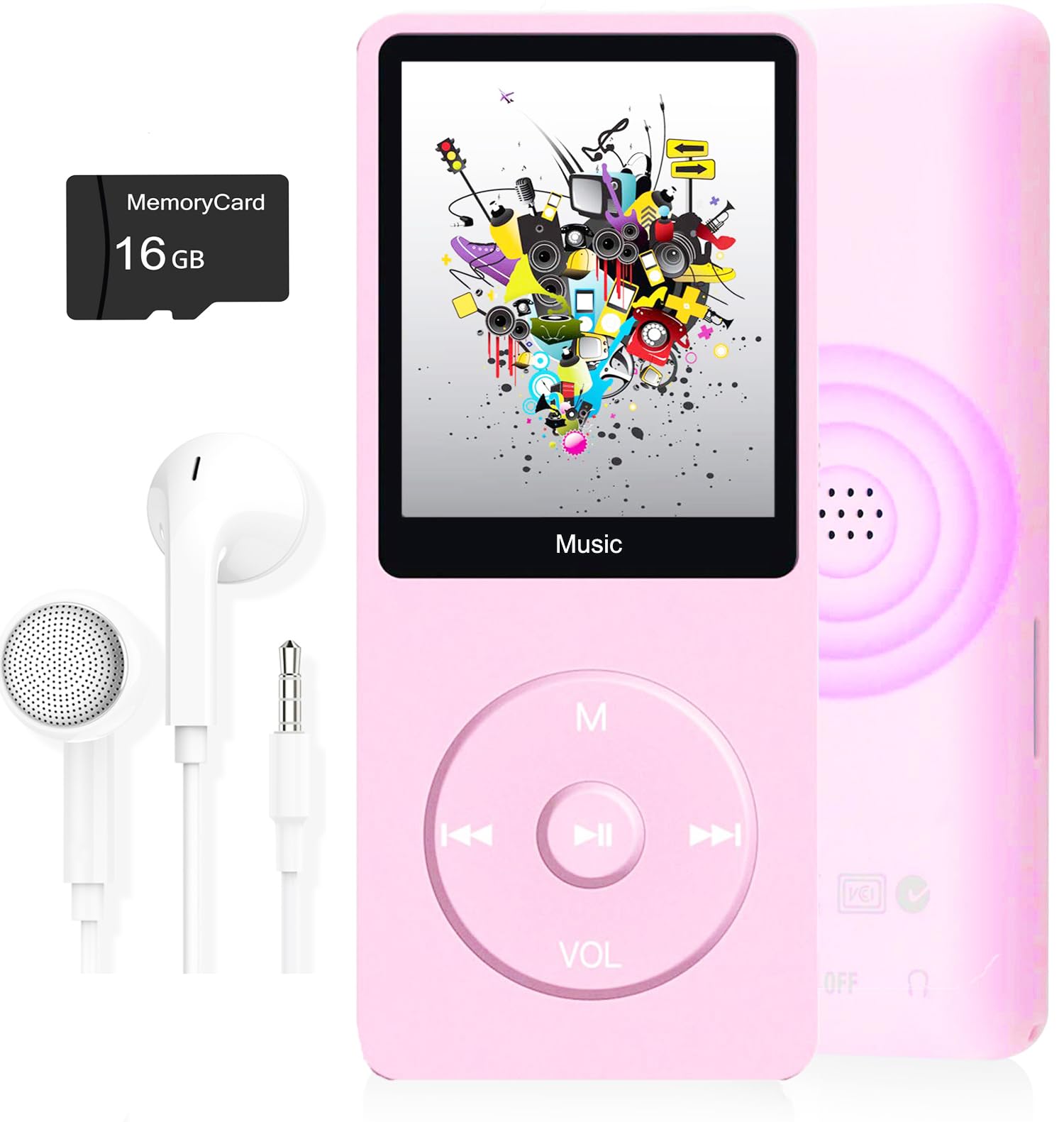 Foto 2 pulgar | Reproductor Mp3 Dyzeryk Con Tarjeta Micro Sd De 16 Gb Y Pantalla De 1,8 Pulgadas - Venta Internacional.