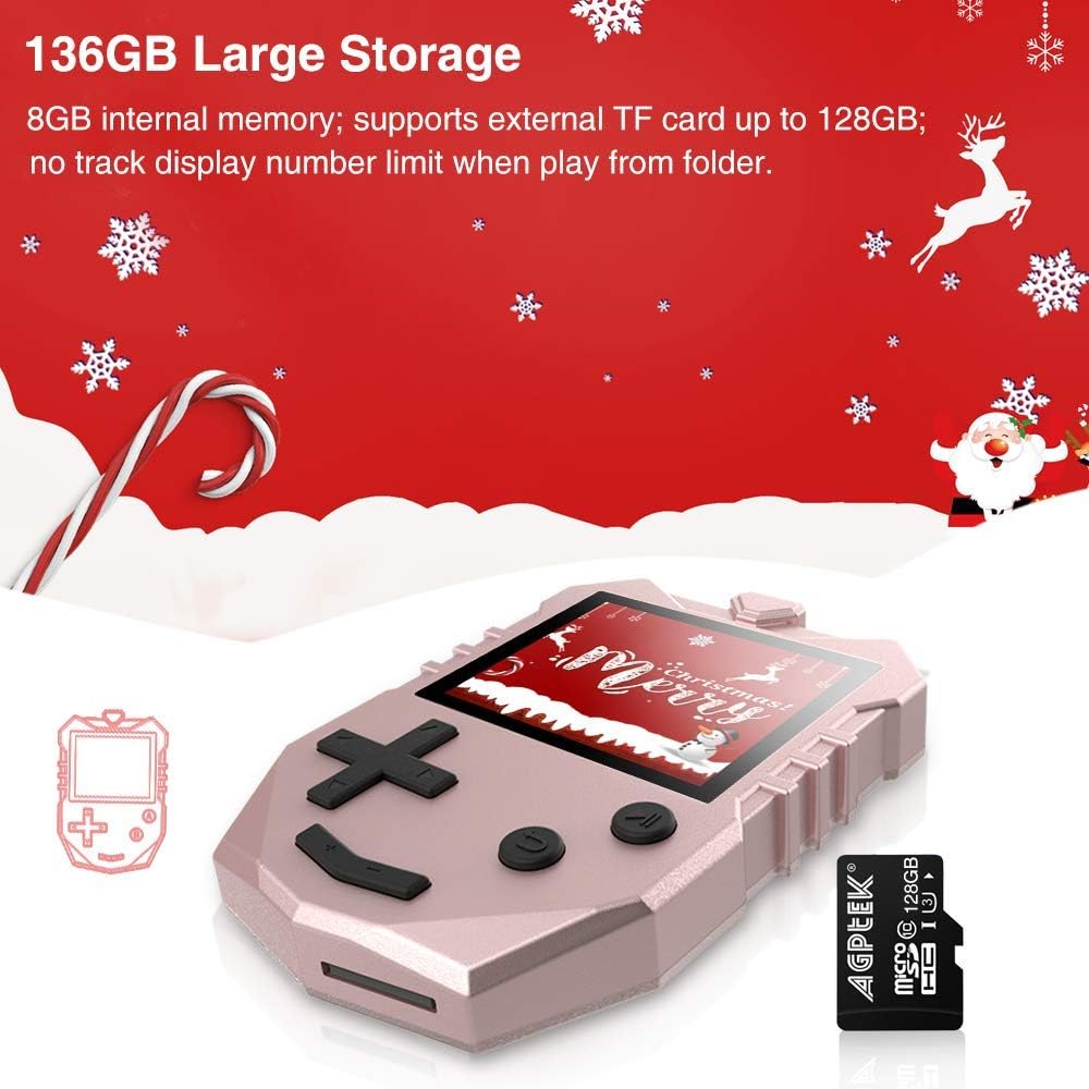 Foto 4 | Reproductor Mp3 Agptek K1 Para Niños De 8 Gb Con Altavoz Fm Radio Rose - Venta Internacional.