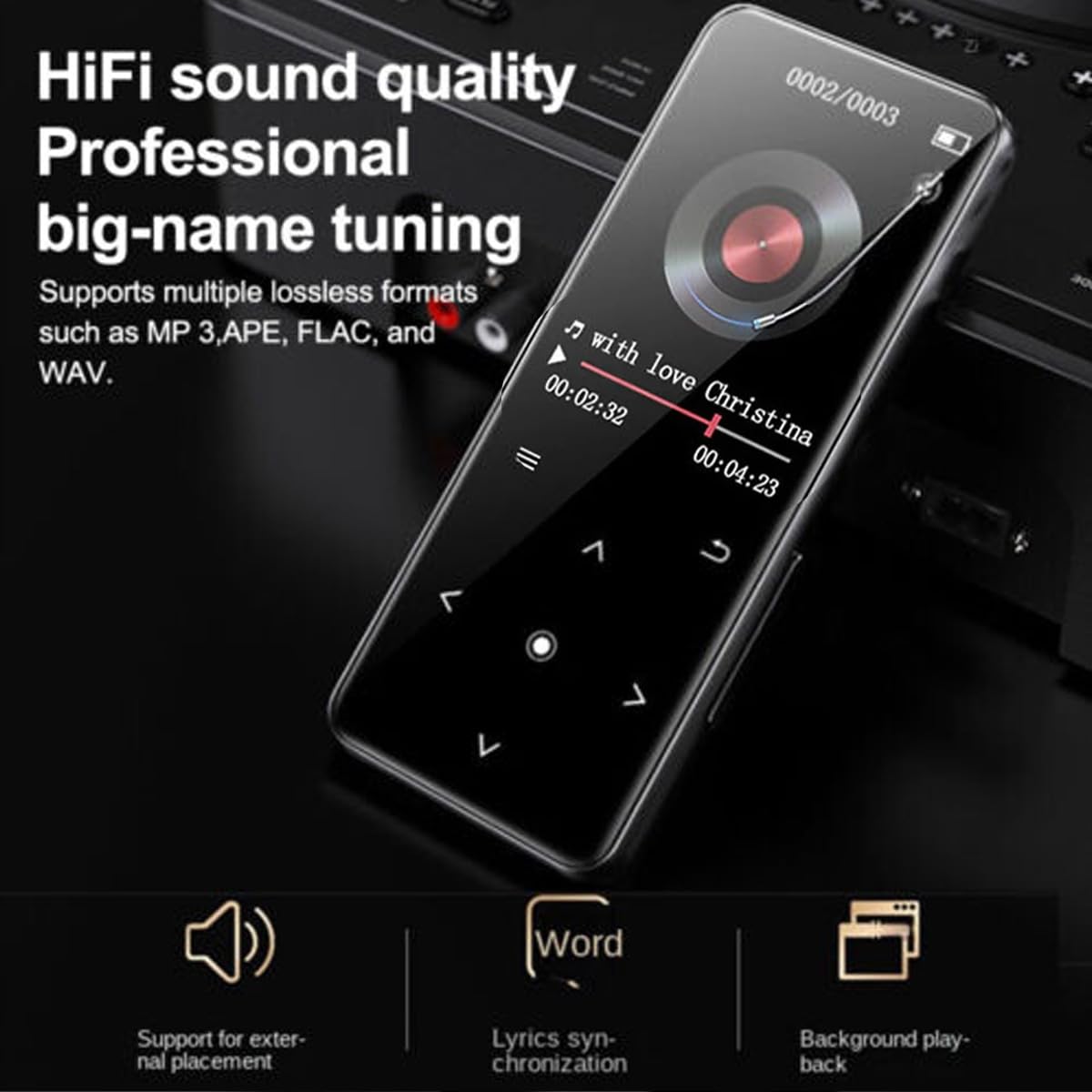 Foto 4 pulgar | Reproductor Mp3 Yovda 32gb Con Bluetooth 5.2 Música Sin Pérdida - Venta Internacional.