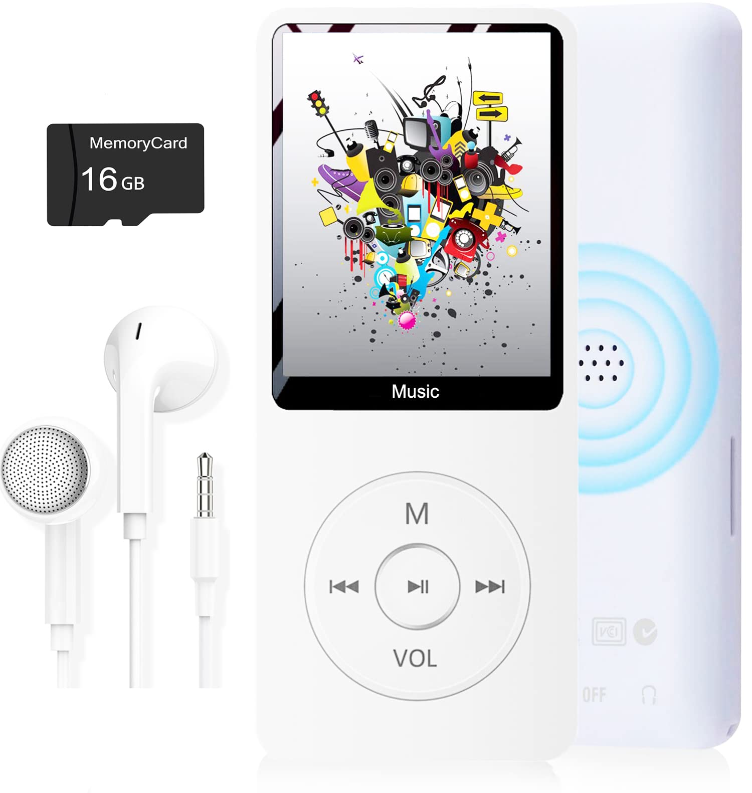 Foto 2 pulgar | Reproductor Mp3 Dyzeryk Con Tarjeta Micro Sd De 16 Gb Y Pantalla De 1,8 Pulgadas - Venta Internacional.