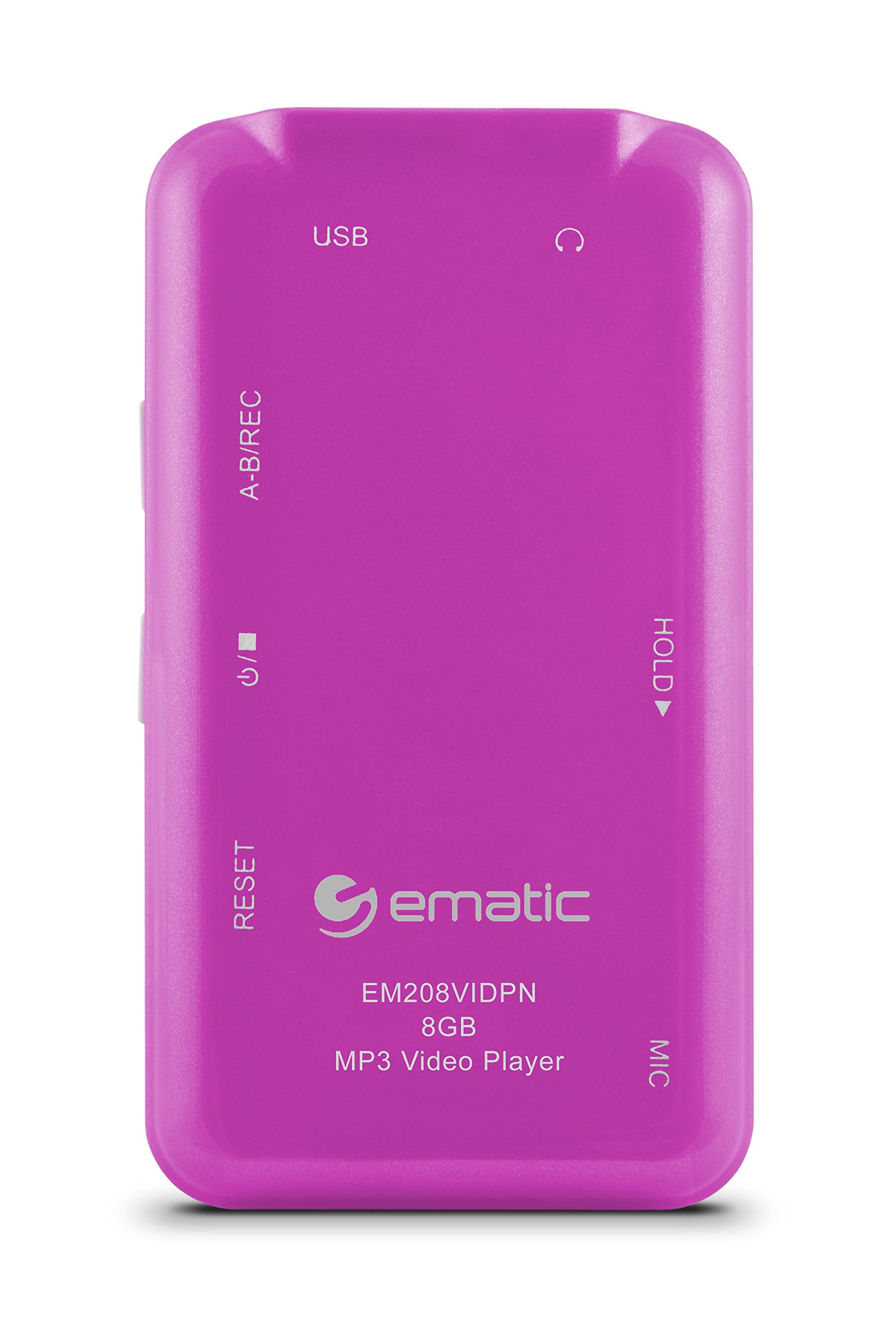 Foto 7 pulgar | Reproductor De Vídeo Mp3 Ematic De 8 Gb Con Sintonizador/grabador Fm De 1,5 Pulgadas, Color Rosa - Venta Internacional.