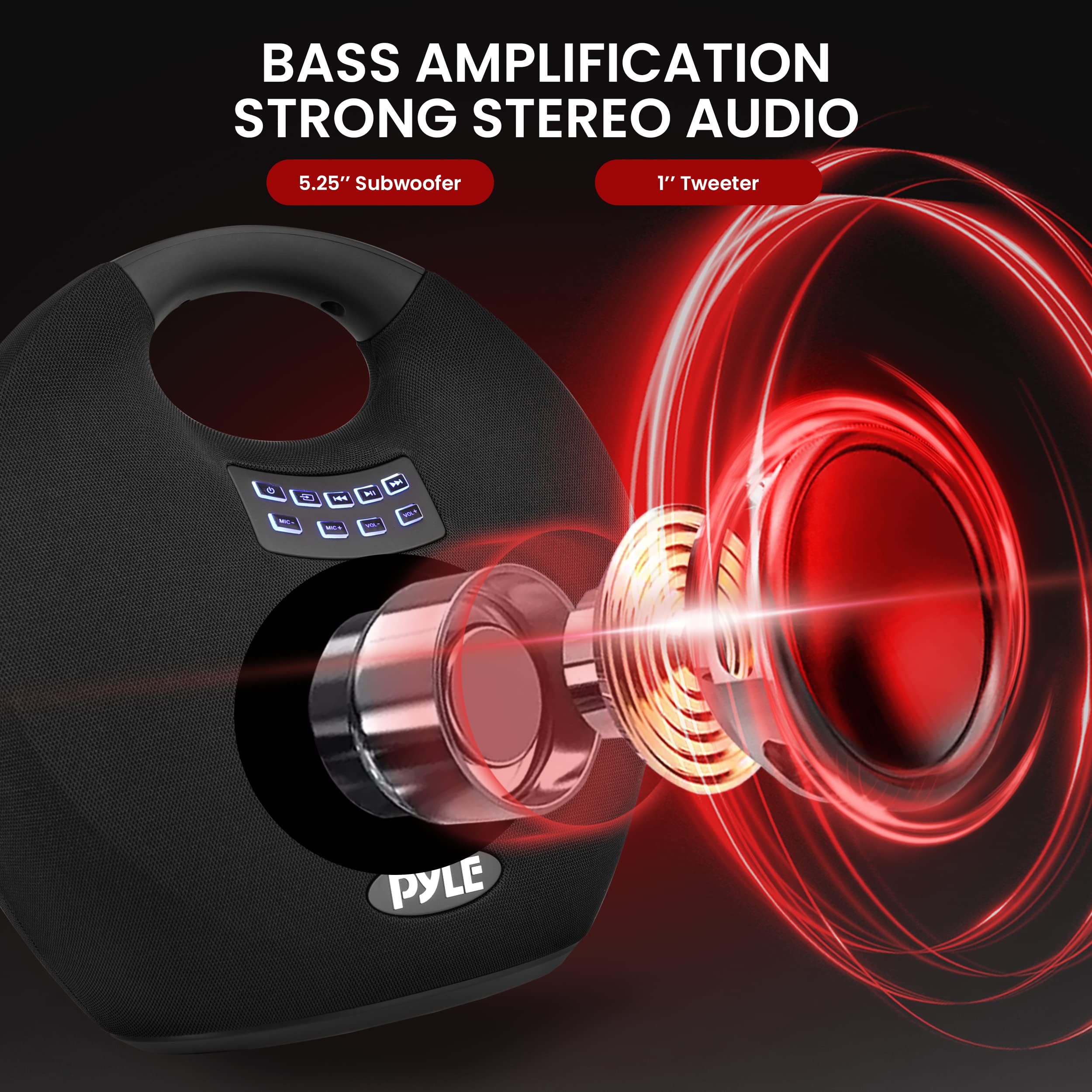 Foto 3 pulgar | Altavoz Bluetooth Pyle Portátil Resistente Al Agua De 280 W De Potencia Máxima - Venta Internacional.